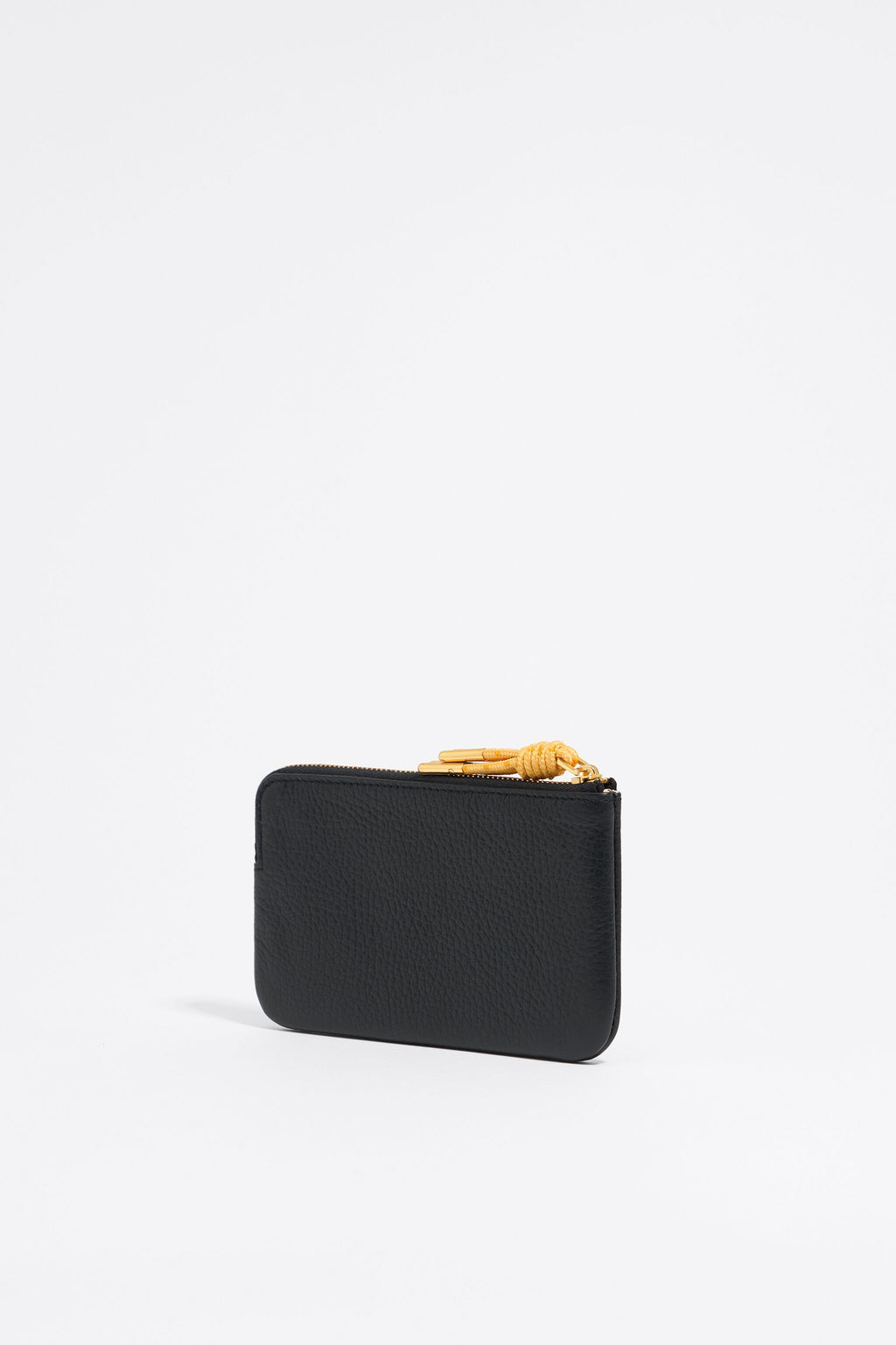 Black leather coin purse
