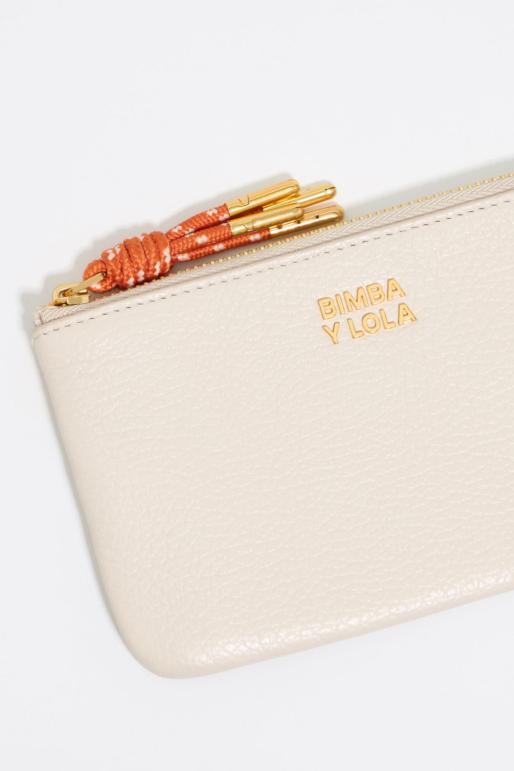 Off-white leather coin purse