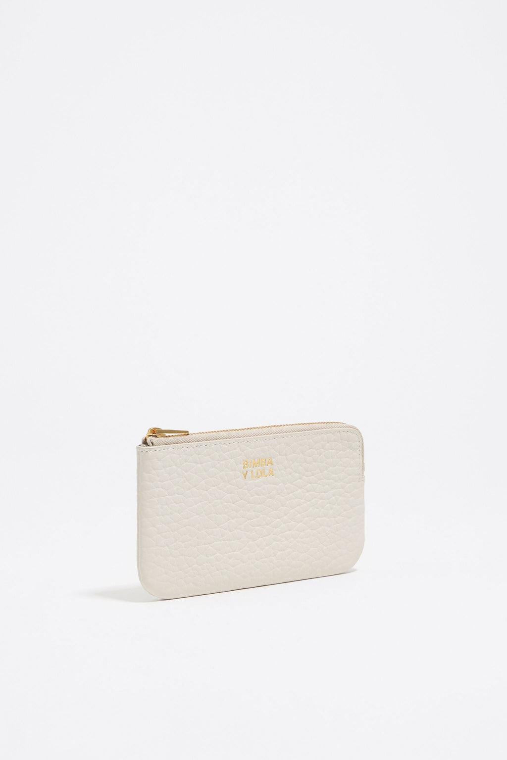 Off-white leather coin purse