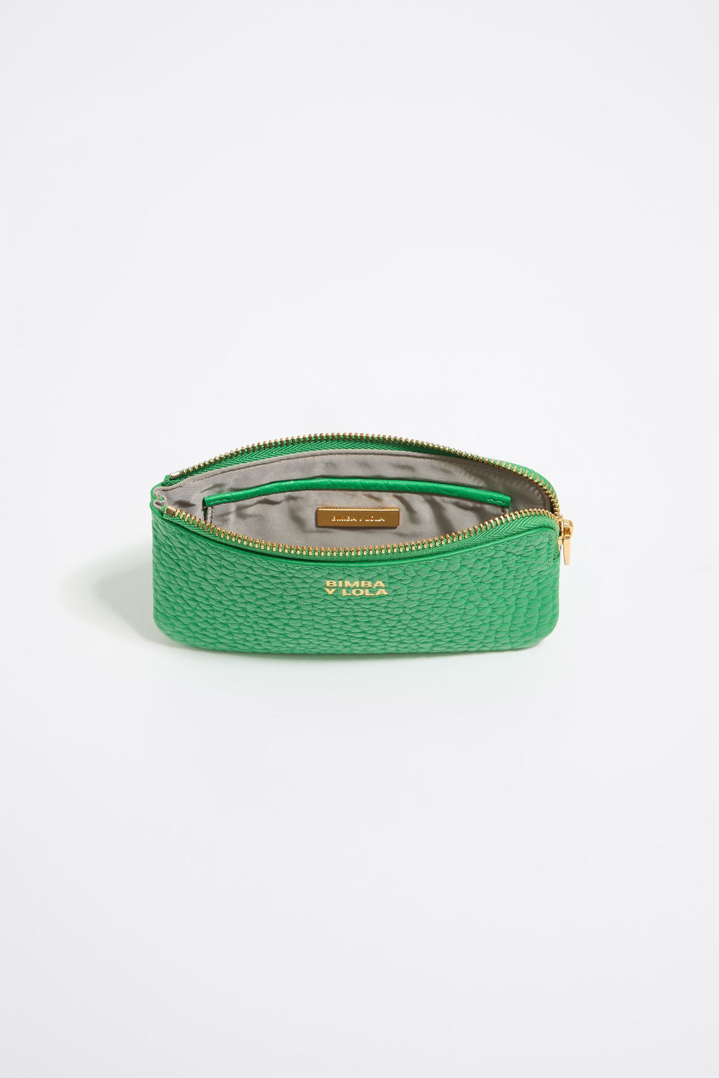 Green leather coin purse