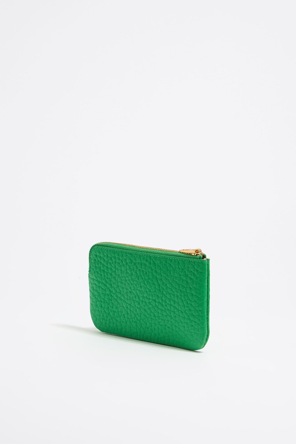 Green leather coin purse