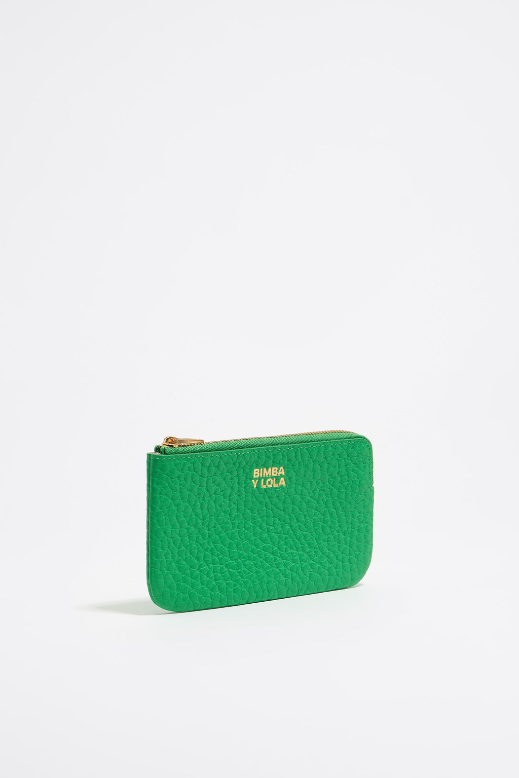 Green leather coin purse