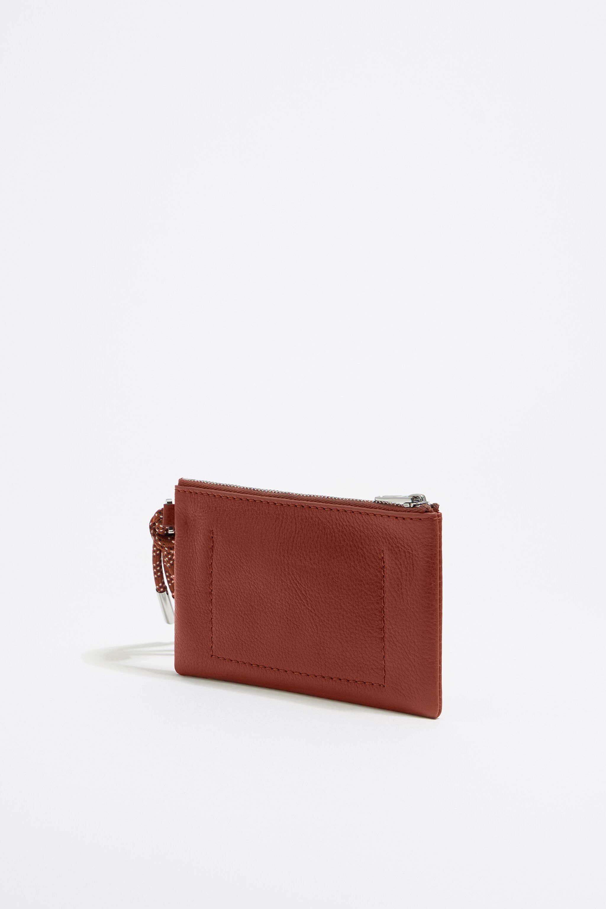 Chestnut leather coin purse