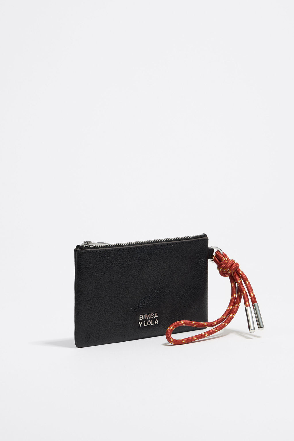 Black leather coin purse