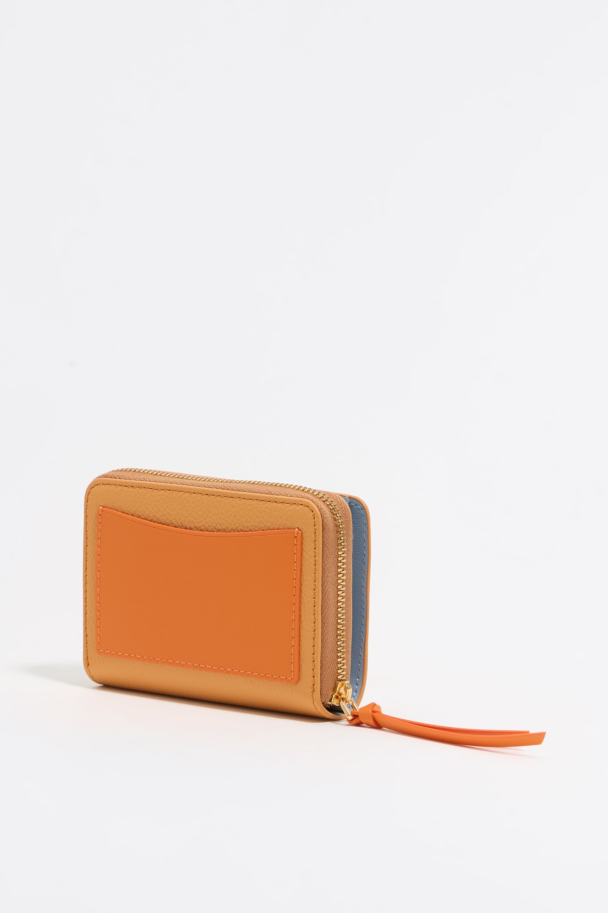 Peach leather coin purse