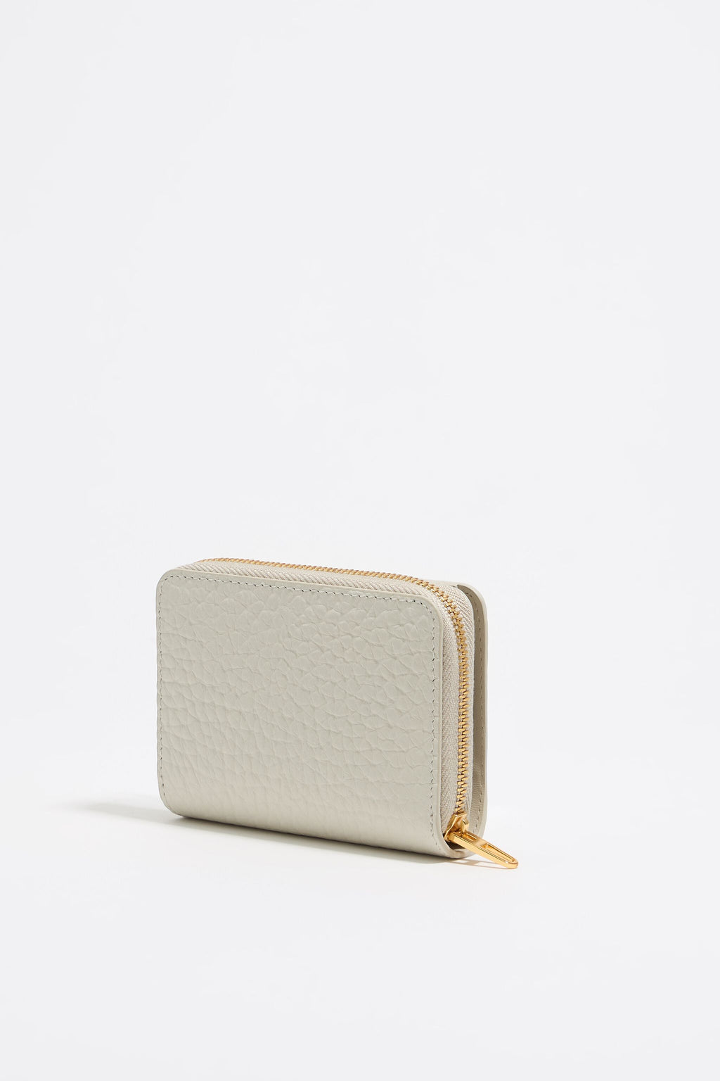 Off-white leather flap purse