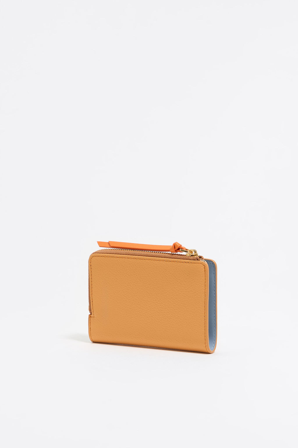 Peach leather purse