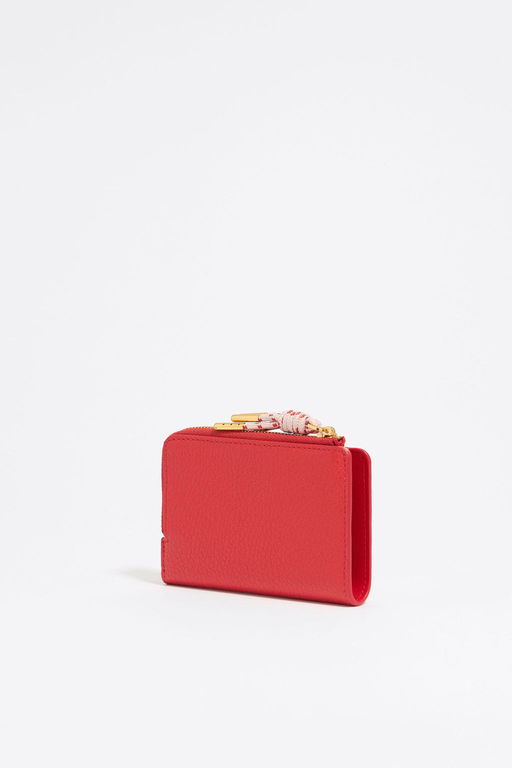 Poppy red leather purse