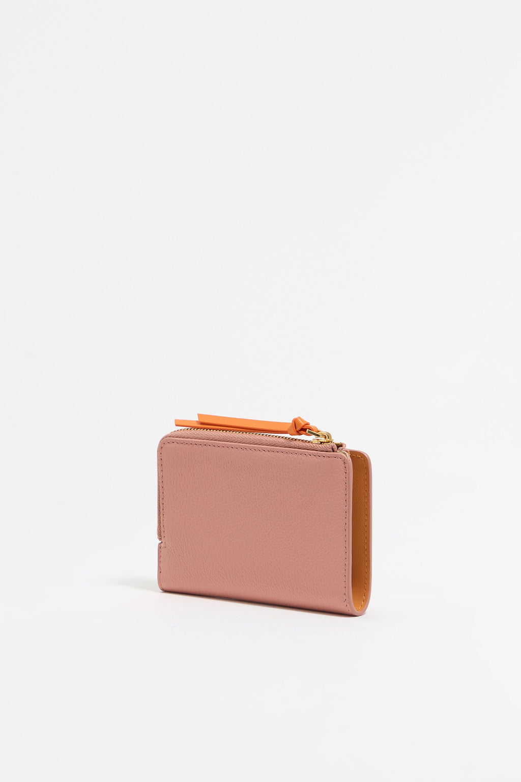 Pink leather purse