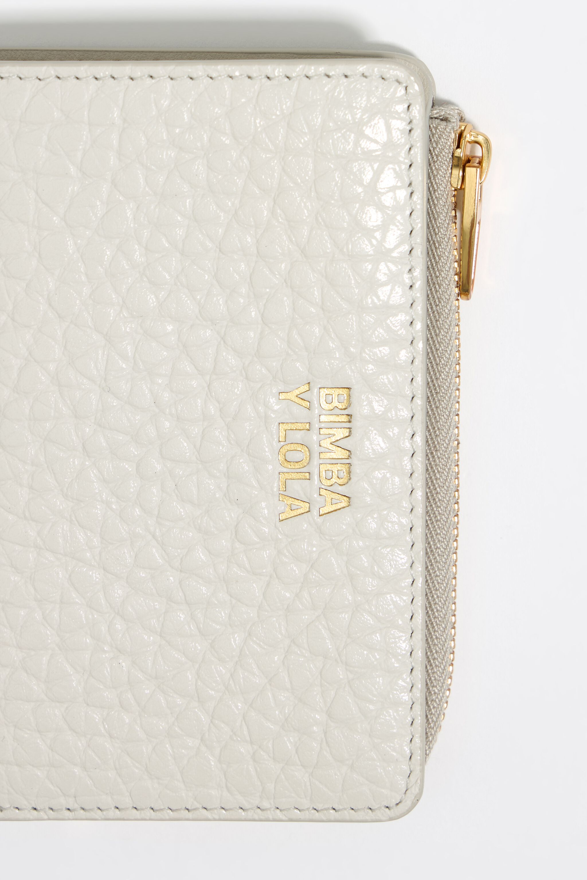 Off-white leather purse