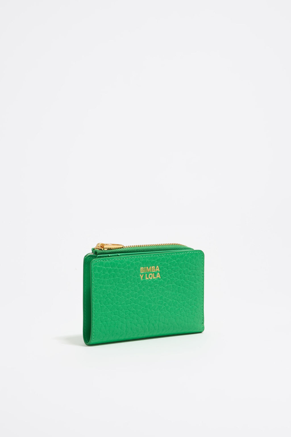Green leather purse