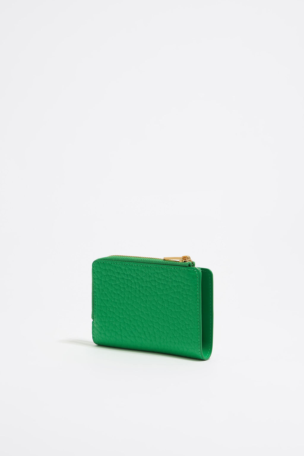 Green leather purse