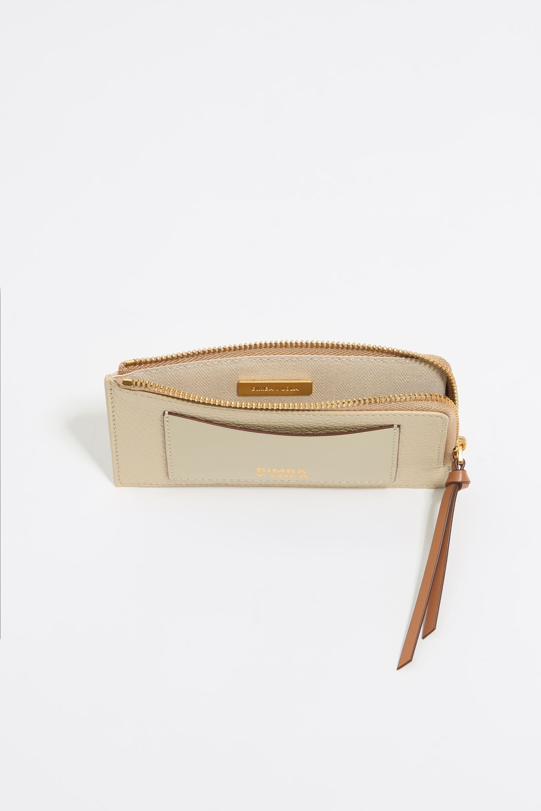 Asparagus leather card holder/coin purse