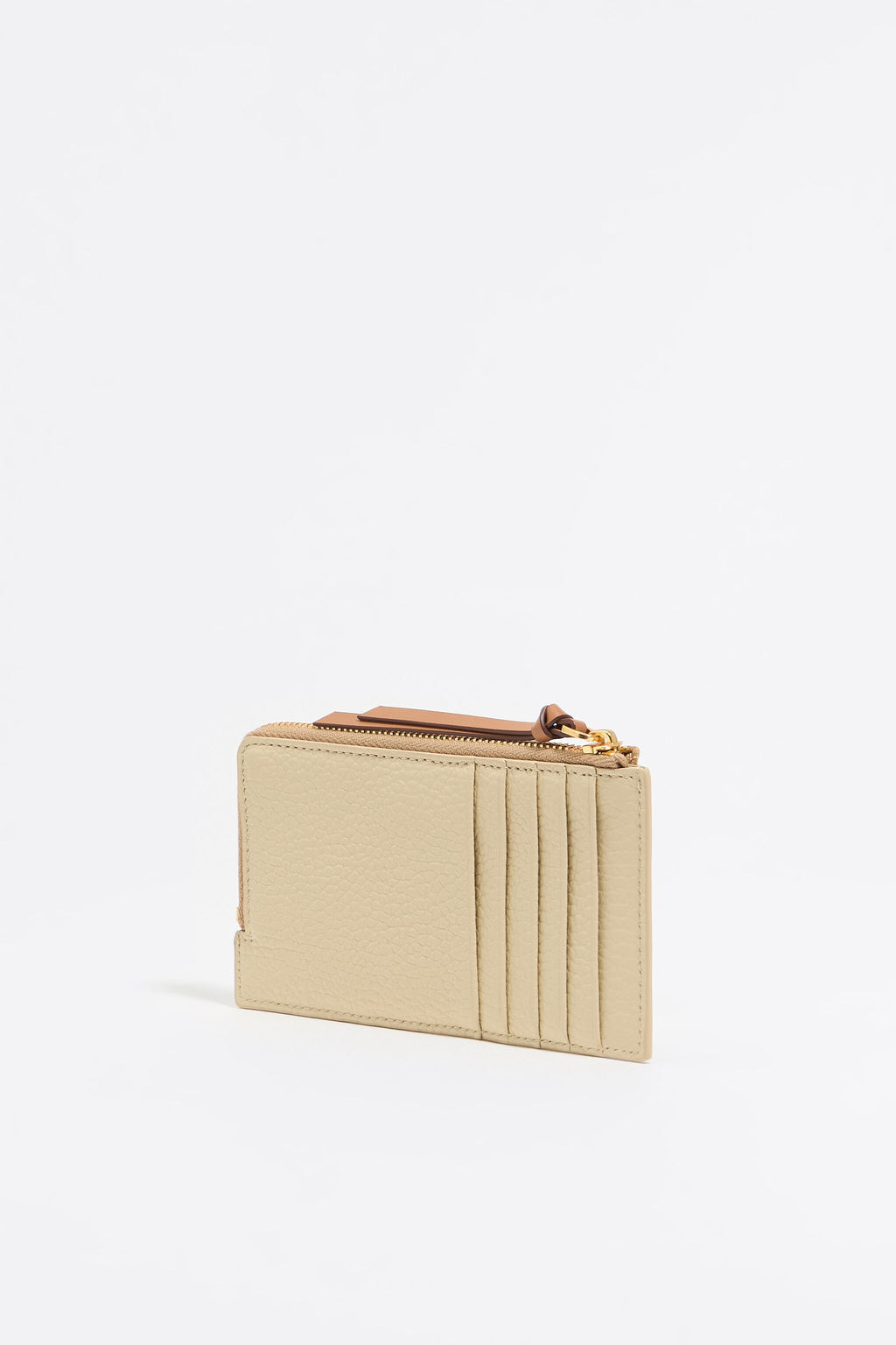 Asparagus leather card holder/coin purse