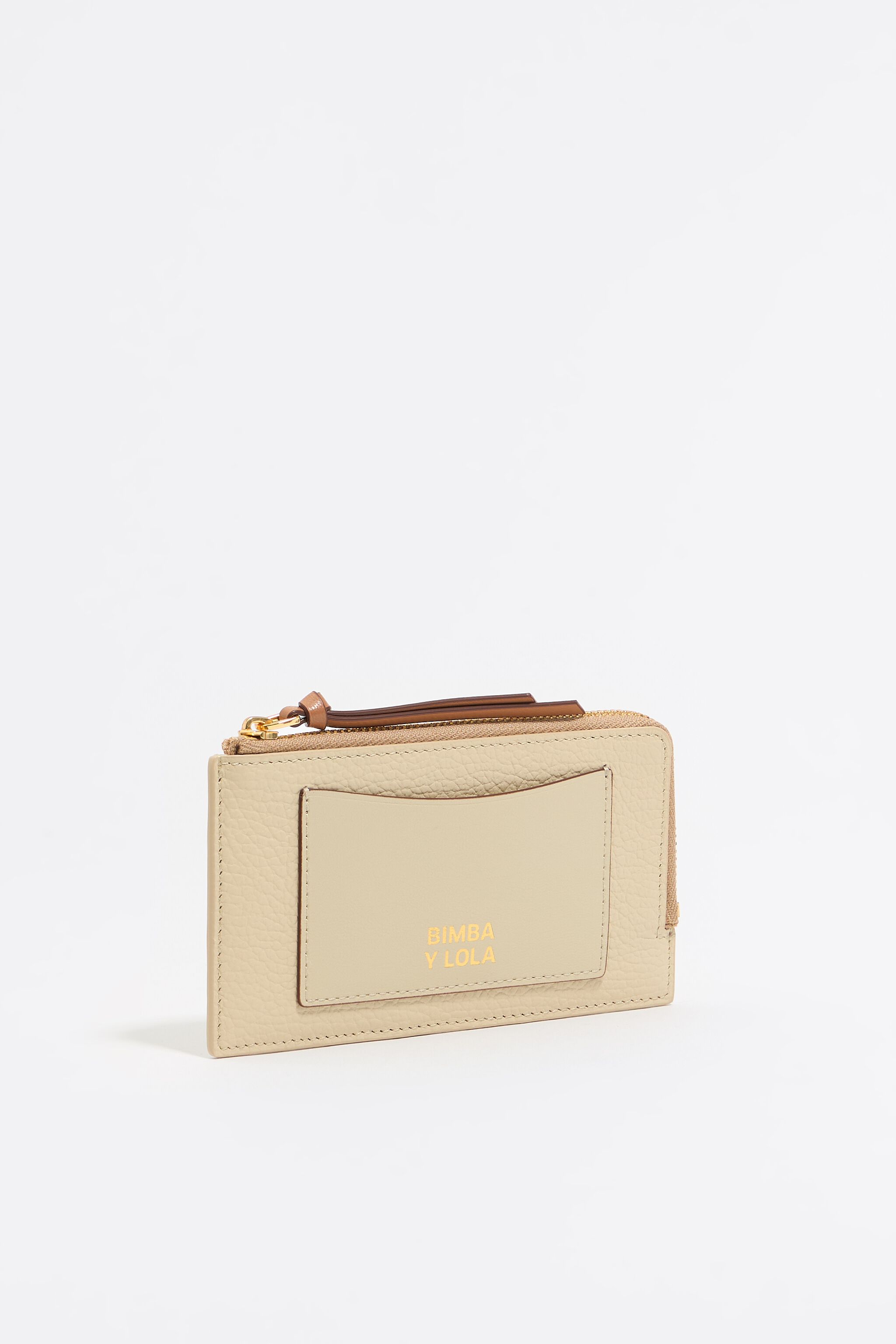 Asparagus leather card holder/coin purse