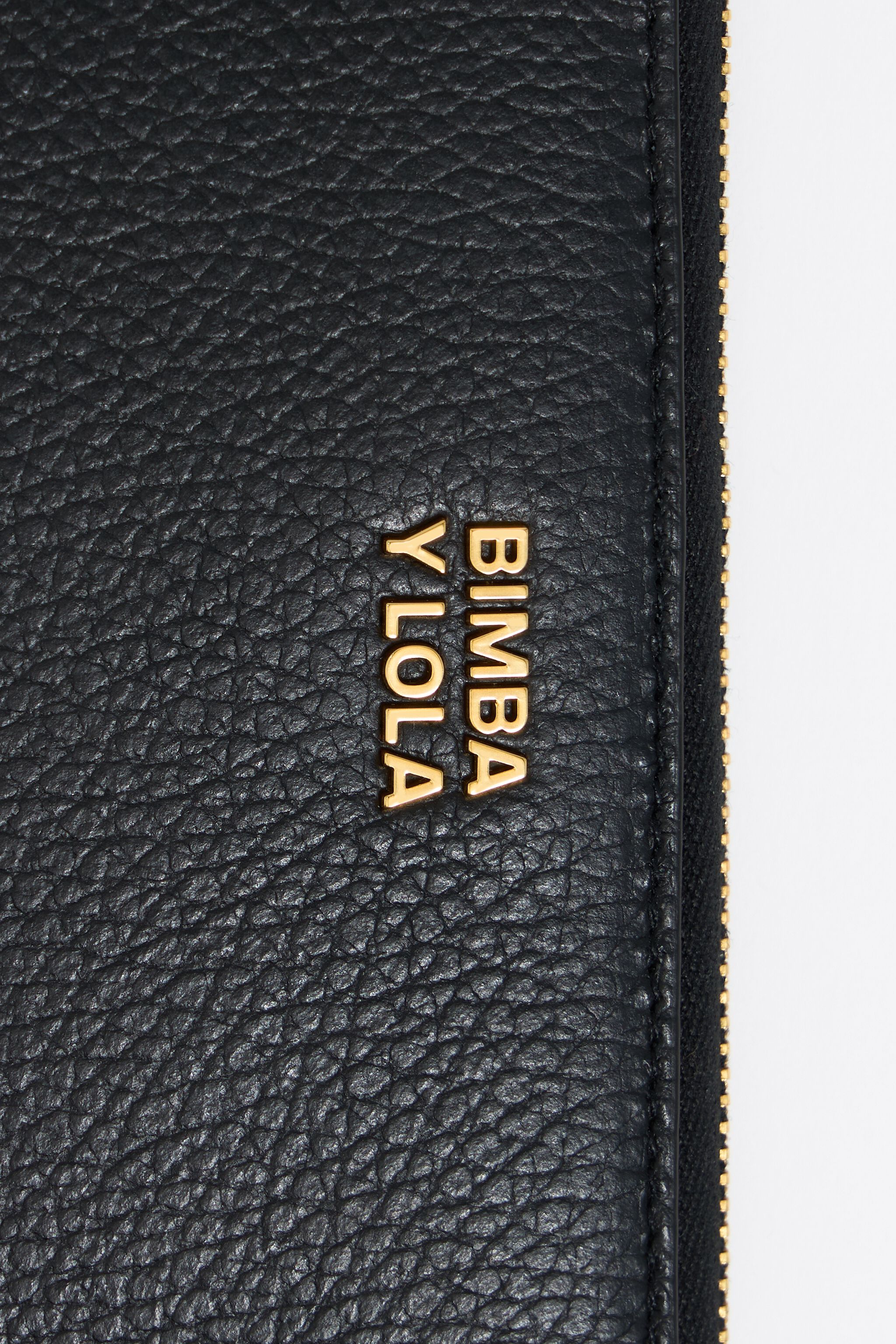 Black leather horizontal wallet