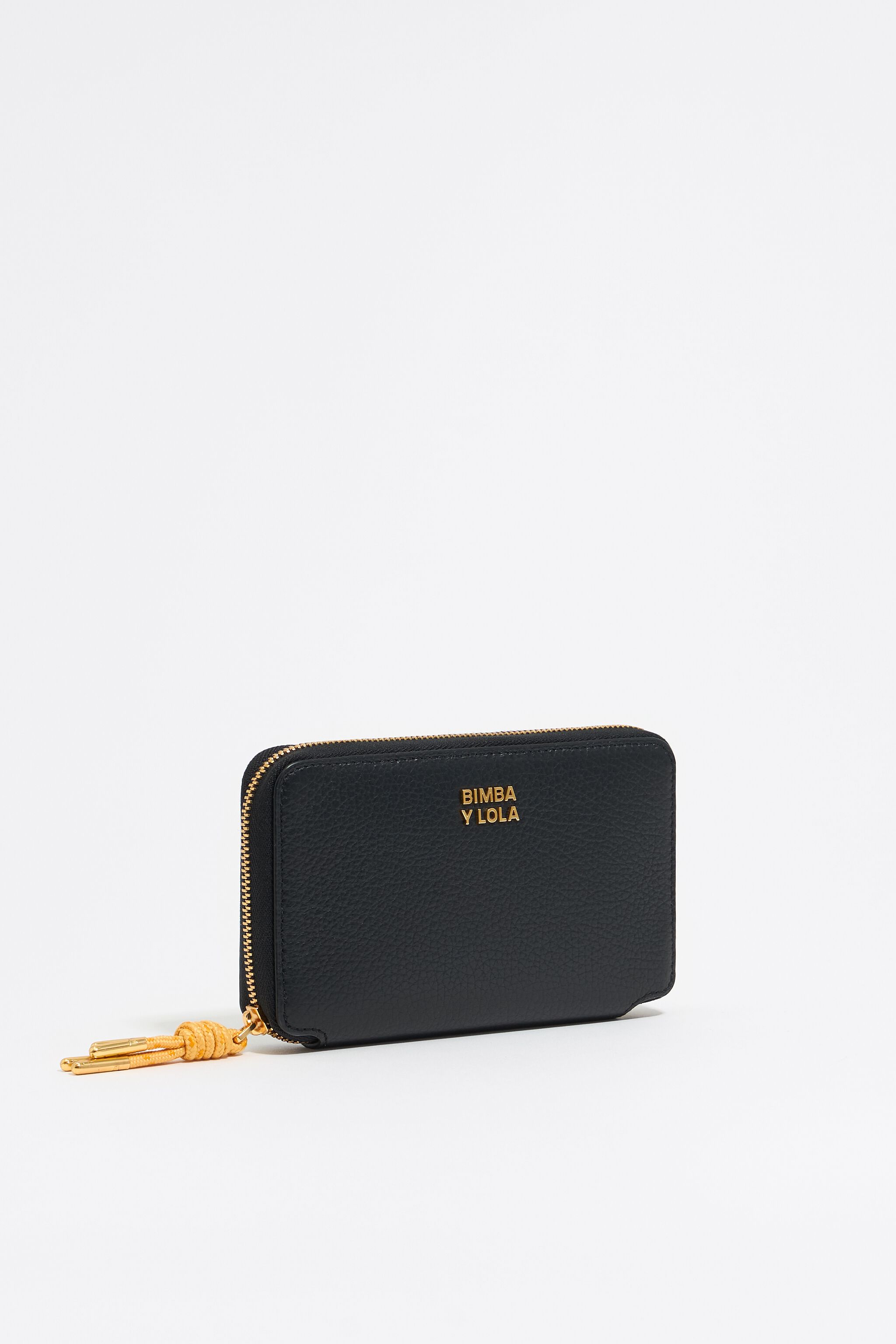 Black leather horizontal wallet