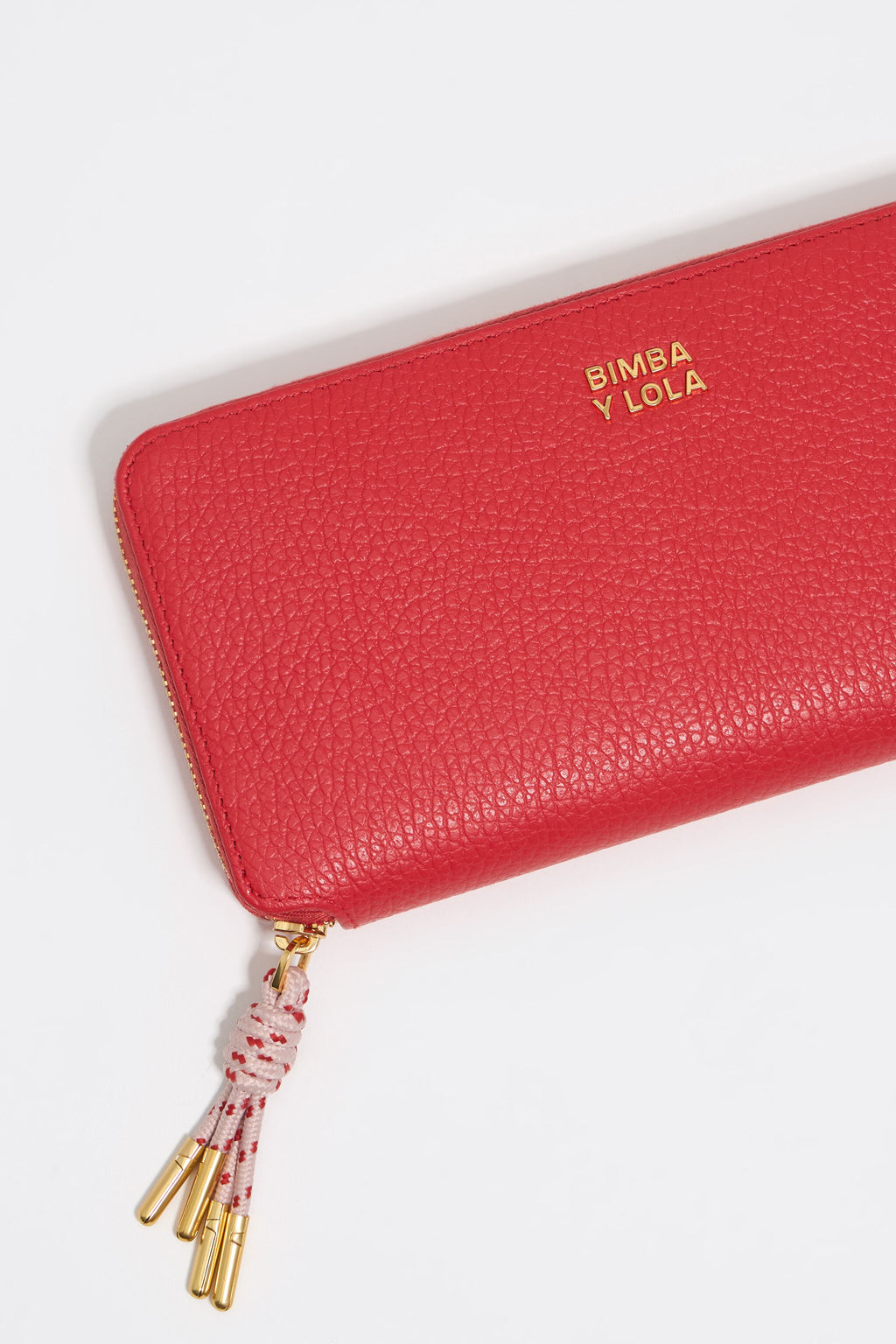 Poppy red leather wallet