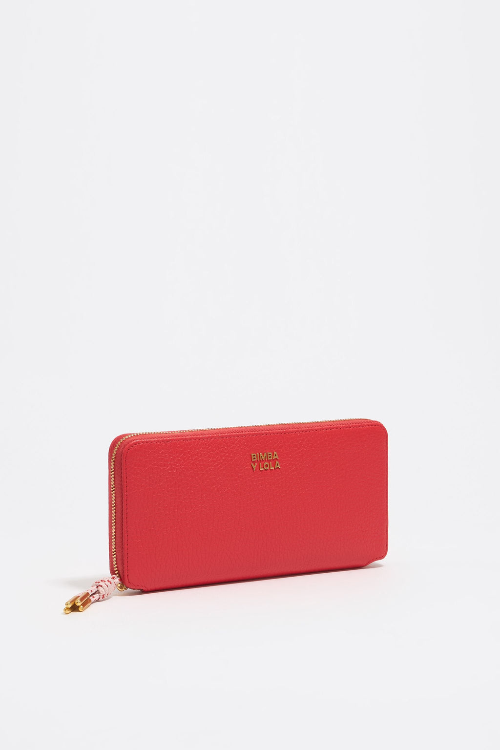 Poppy red leather wallet