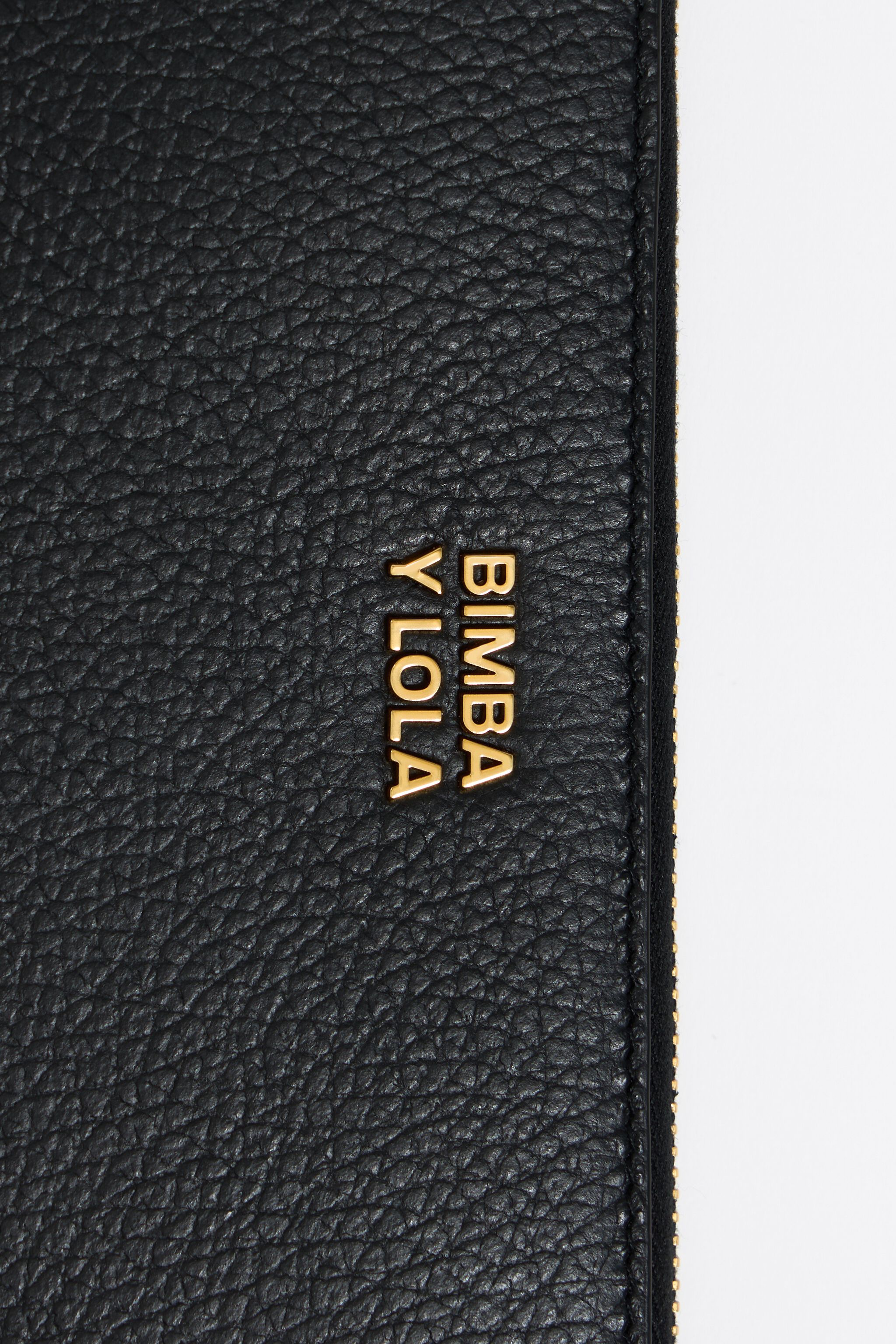 Black leather horizontal wallet