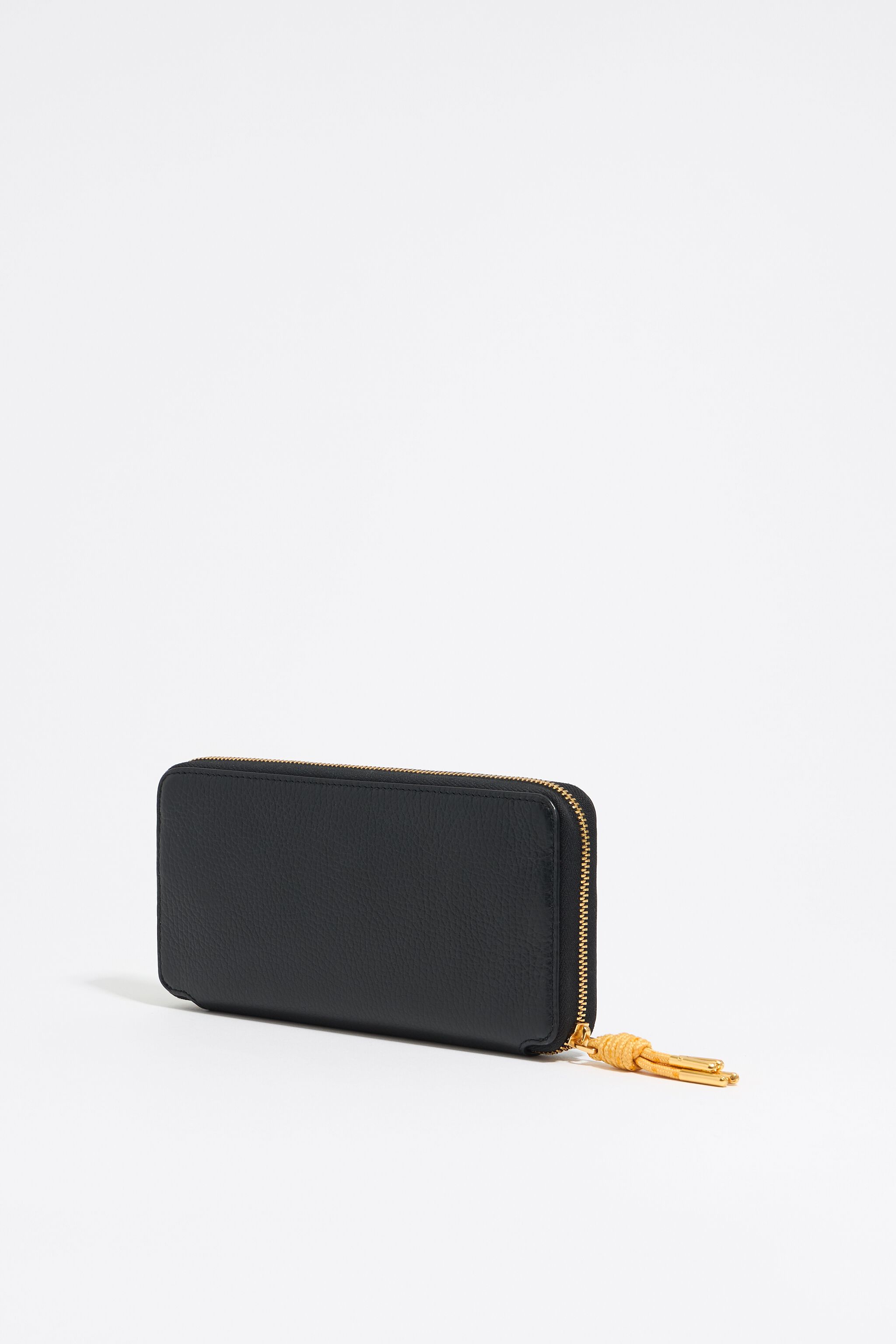Black leather horizontal wallet