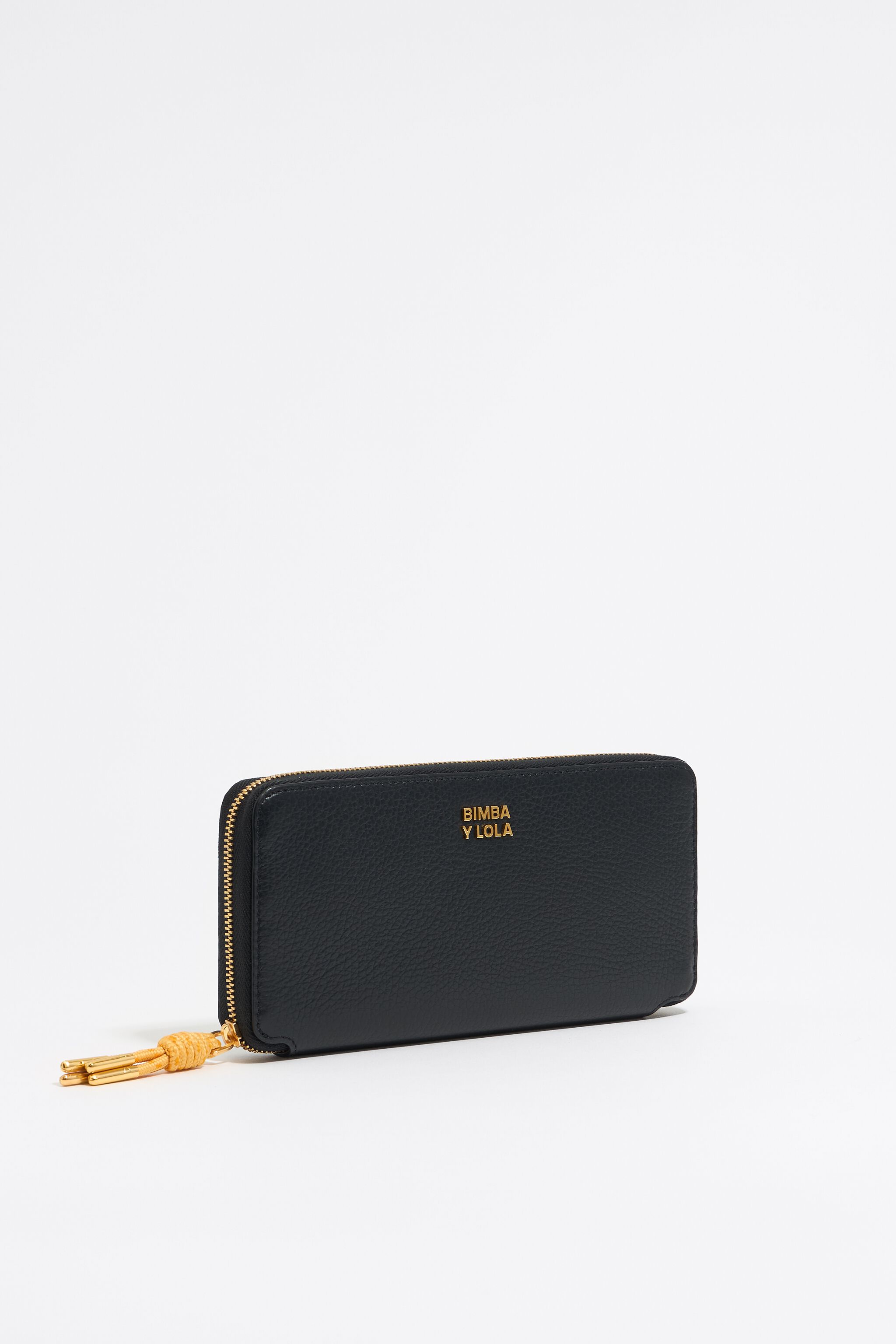 Black leather horizontal wallet