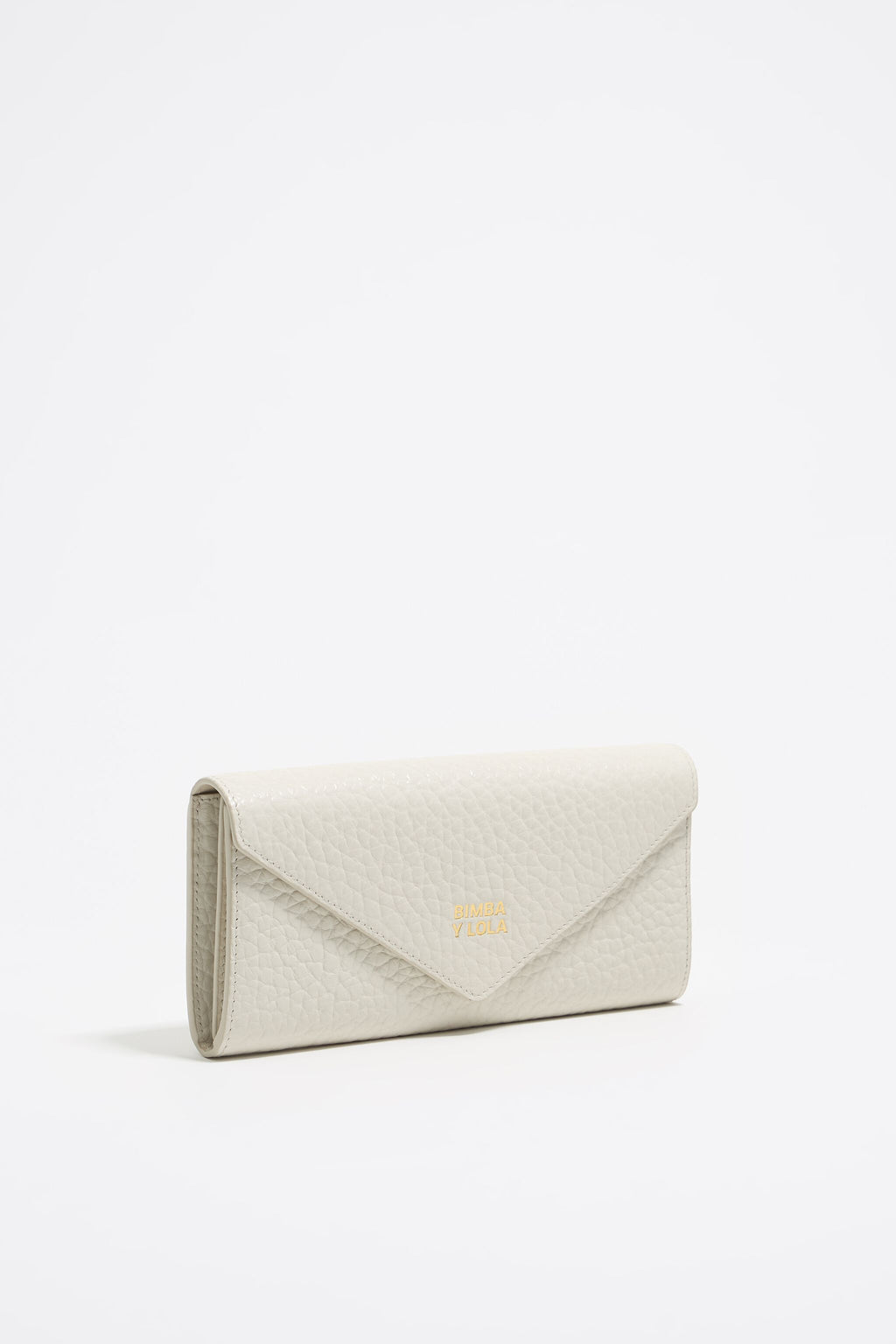 Off-white leather continental wallet