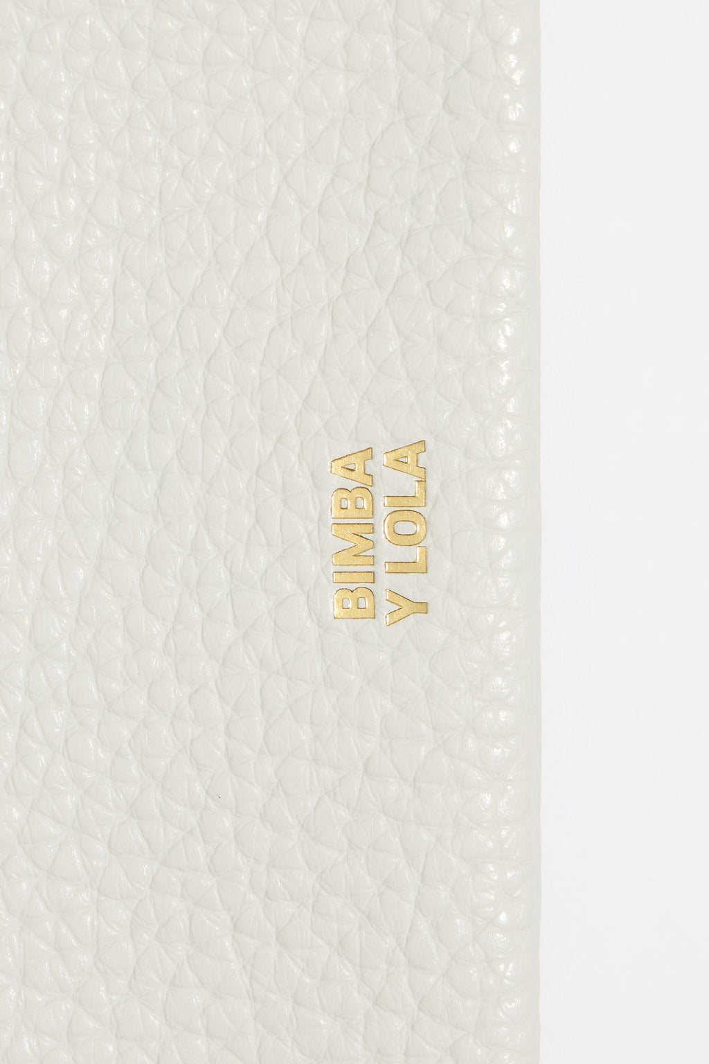 Off-white leather wallet