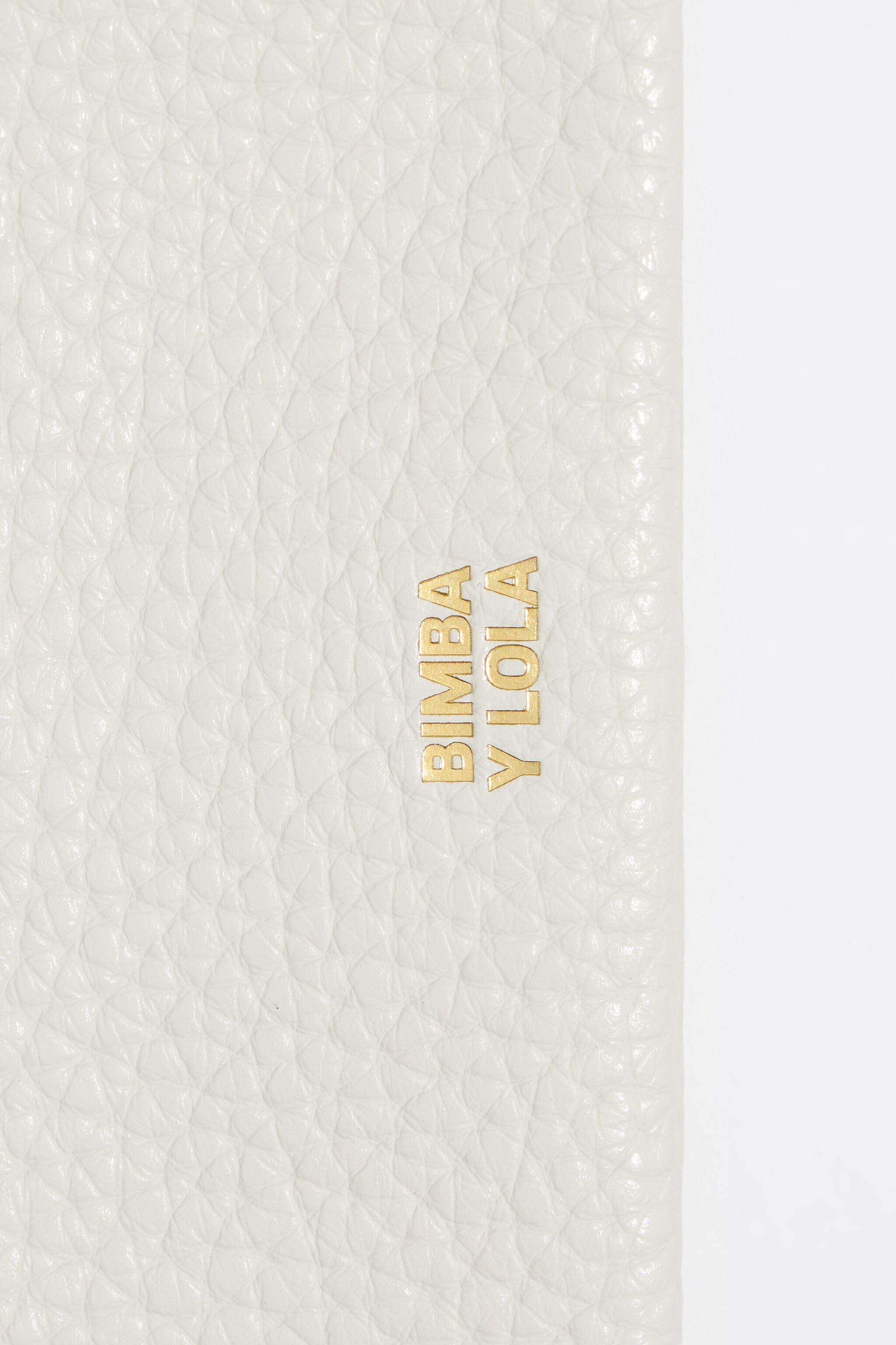 Off-white leather wallet
