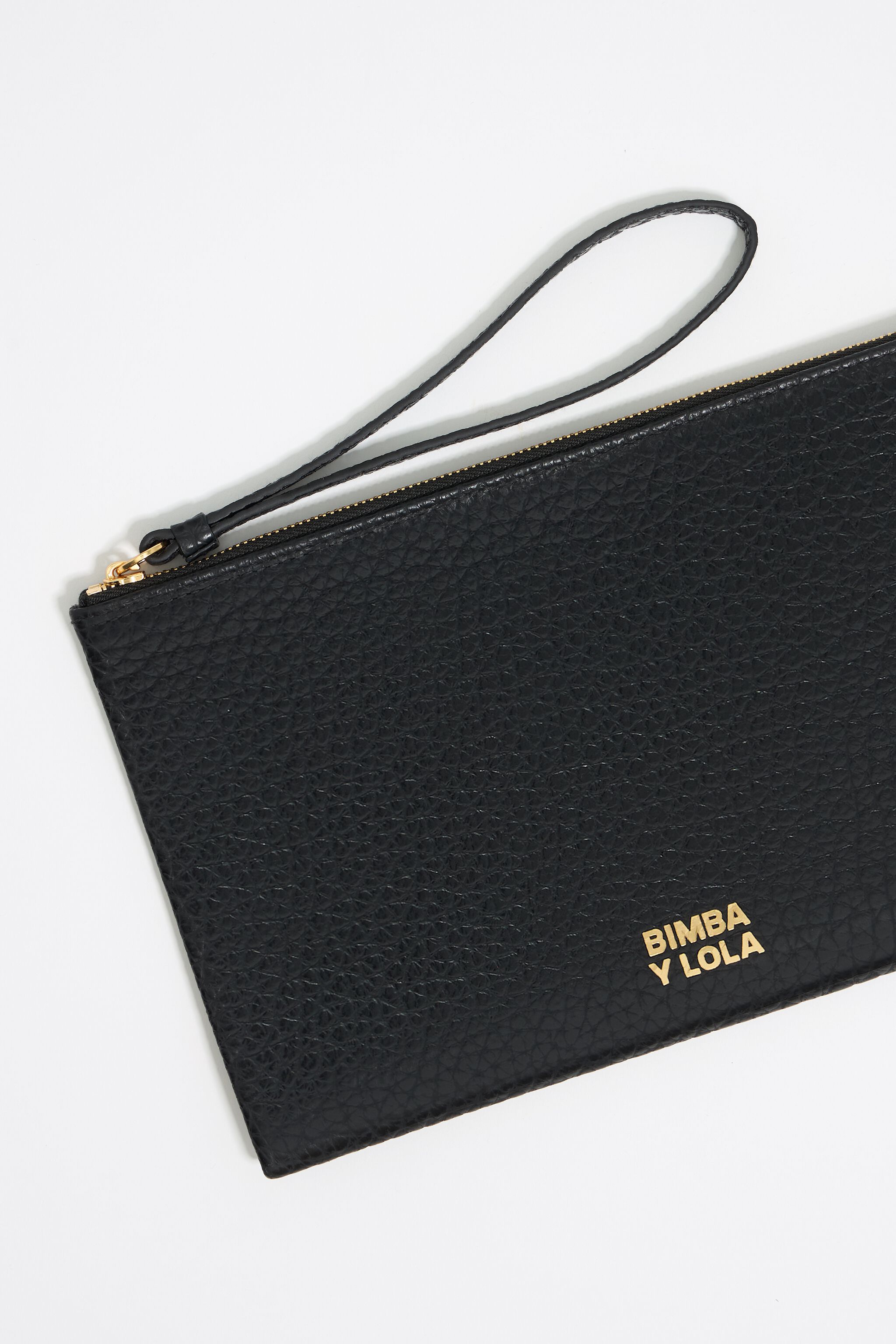 Black leather make-up case