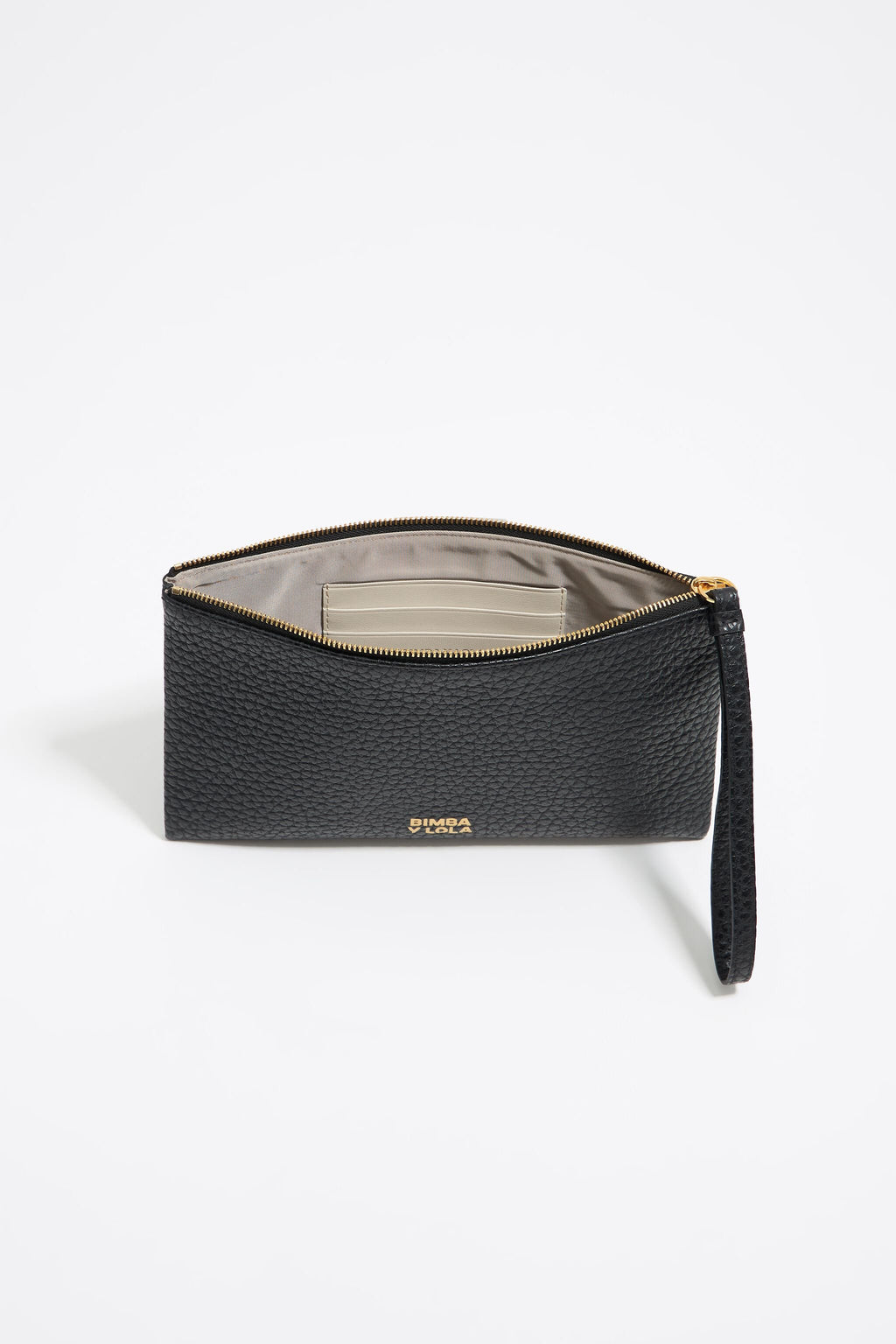 Black leather make-up case