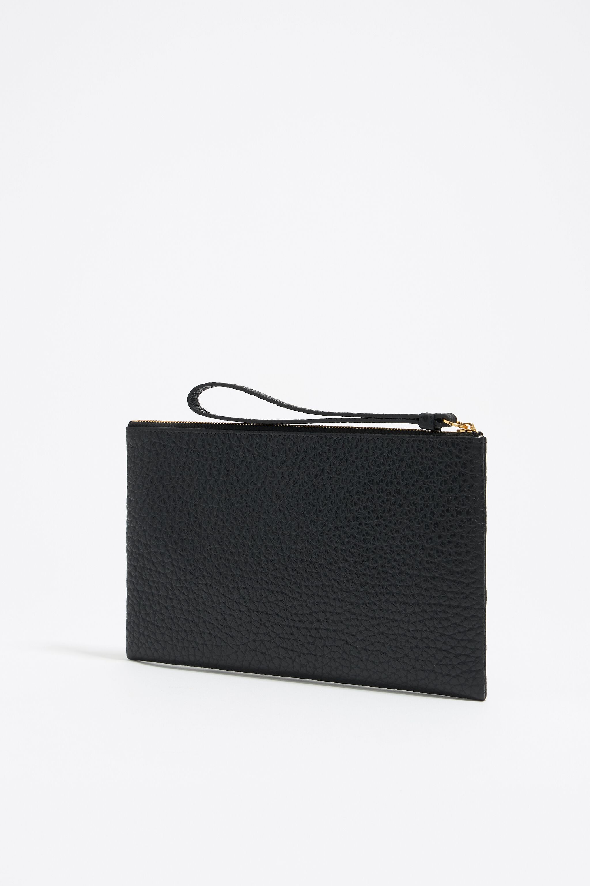 Black leather make-up case