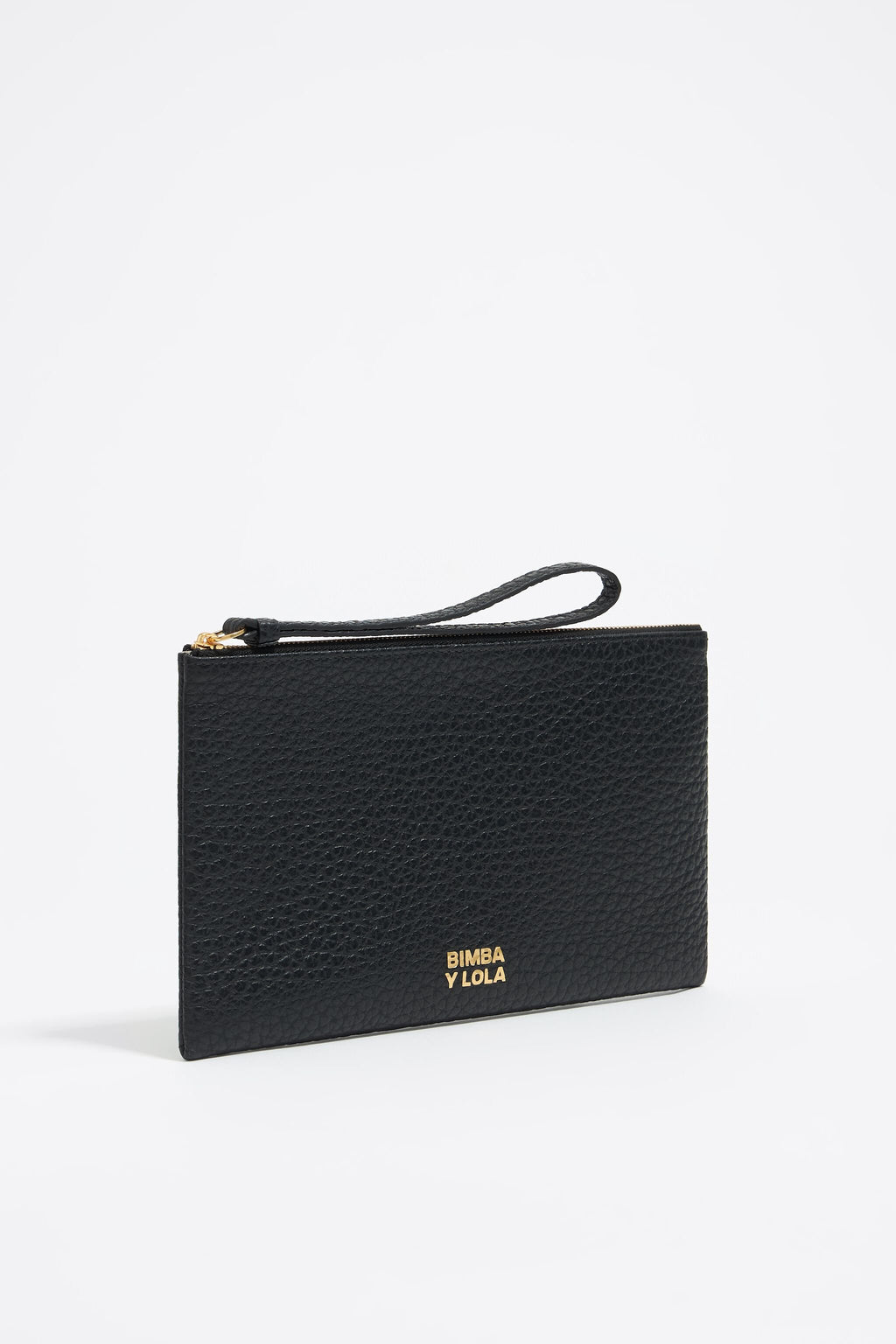 Black leather make-up case