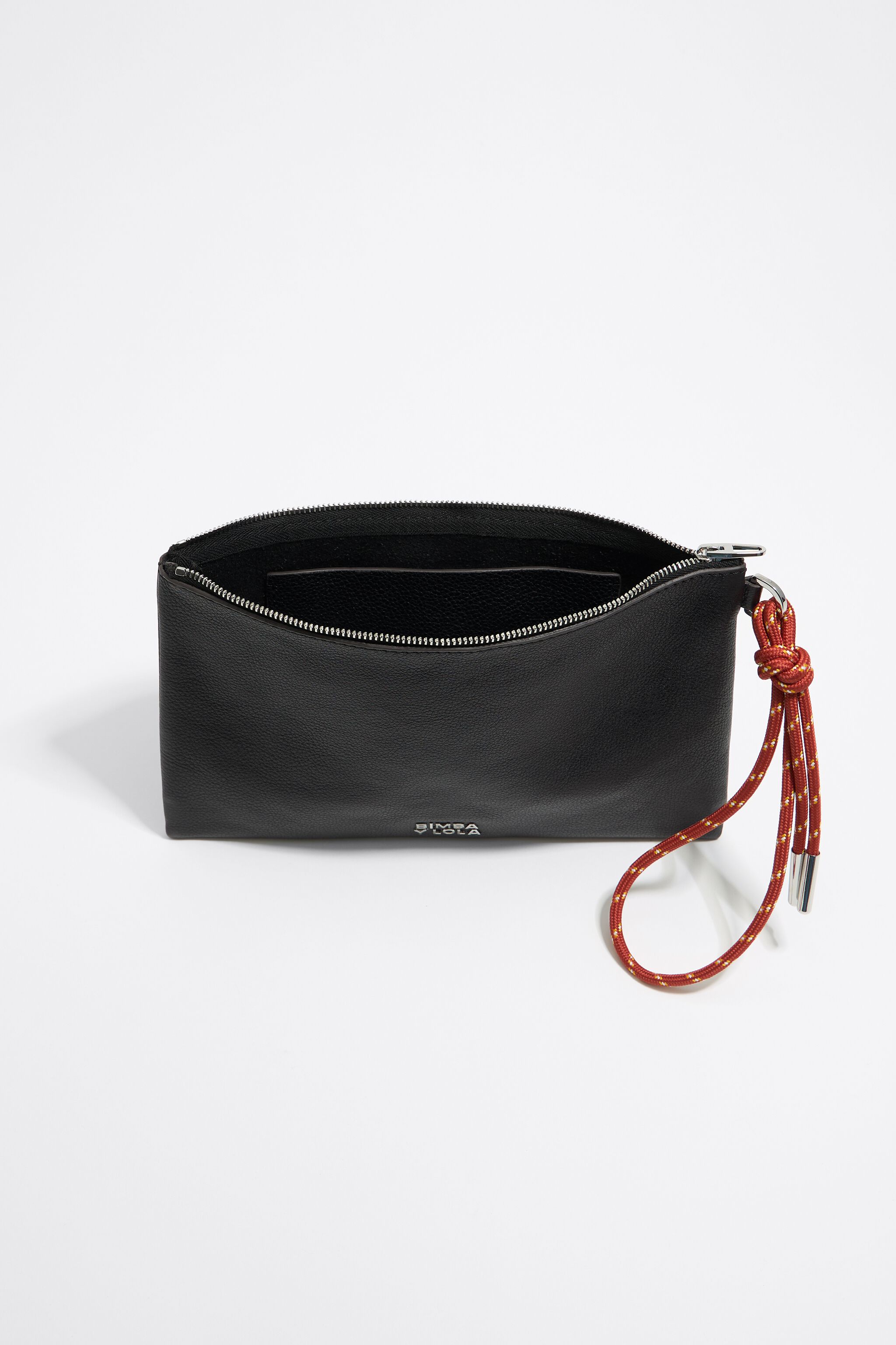 Black leather make-up case