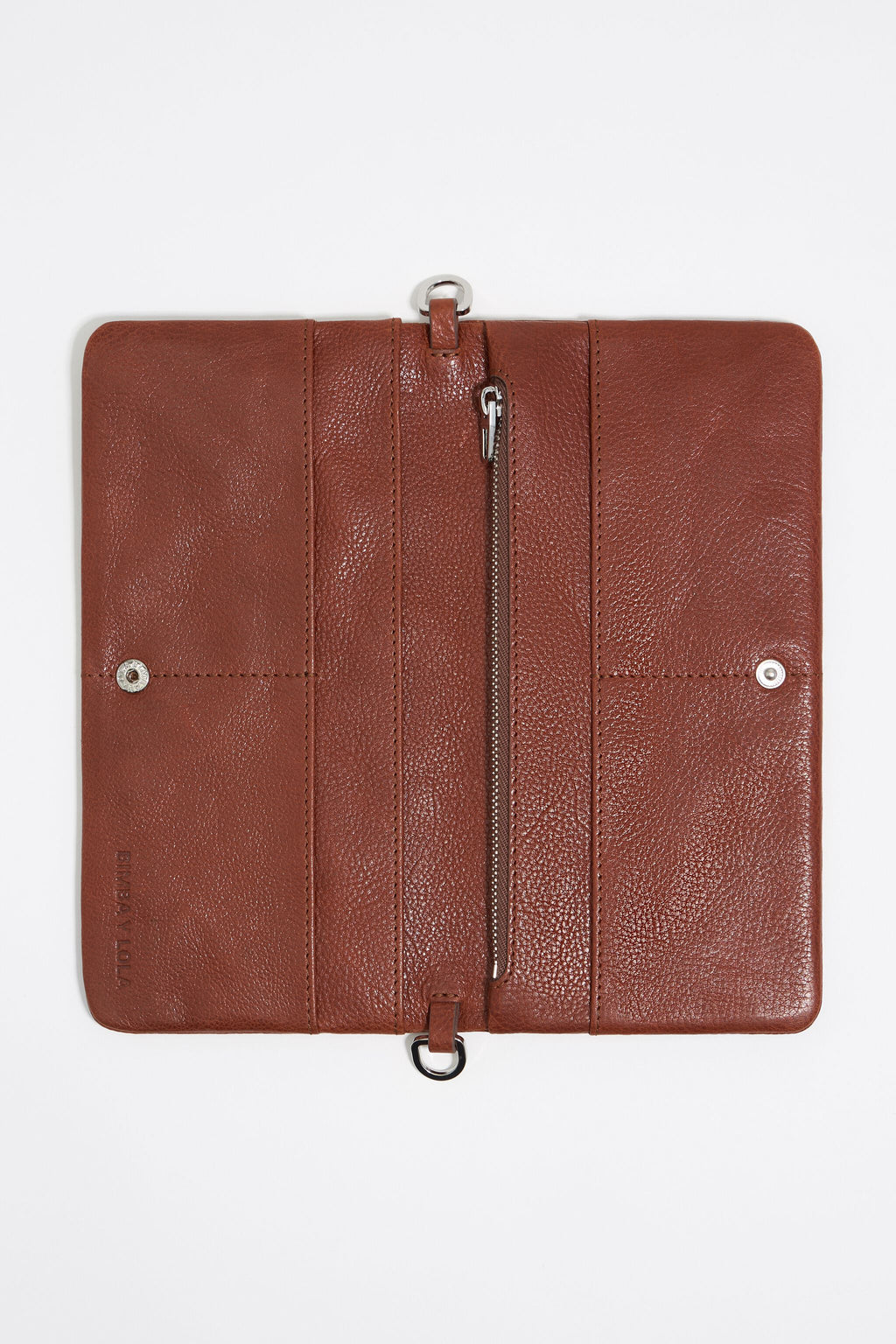 Chestnut leather mini bag