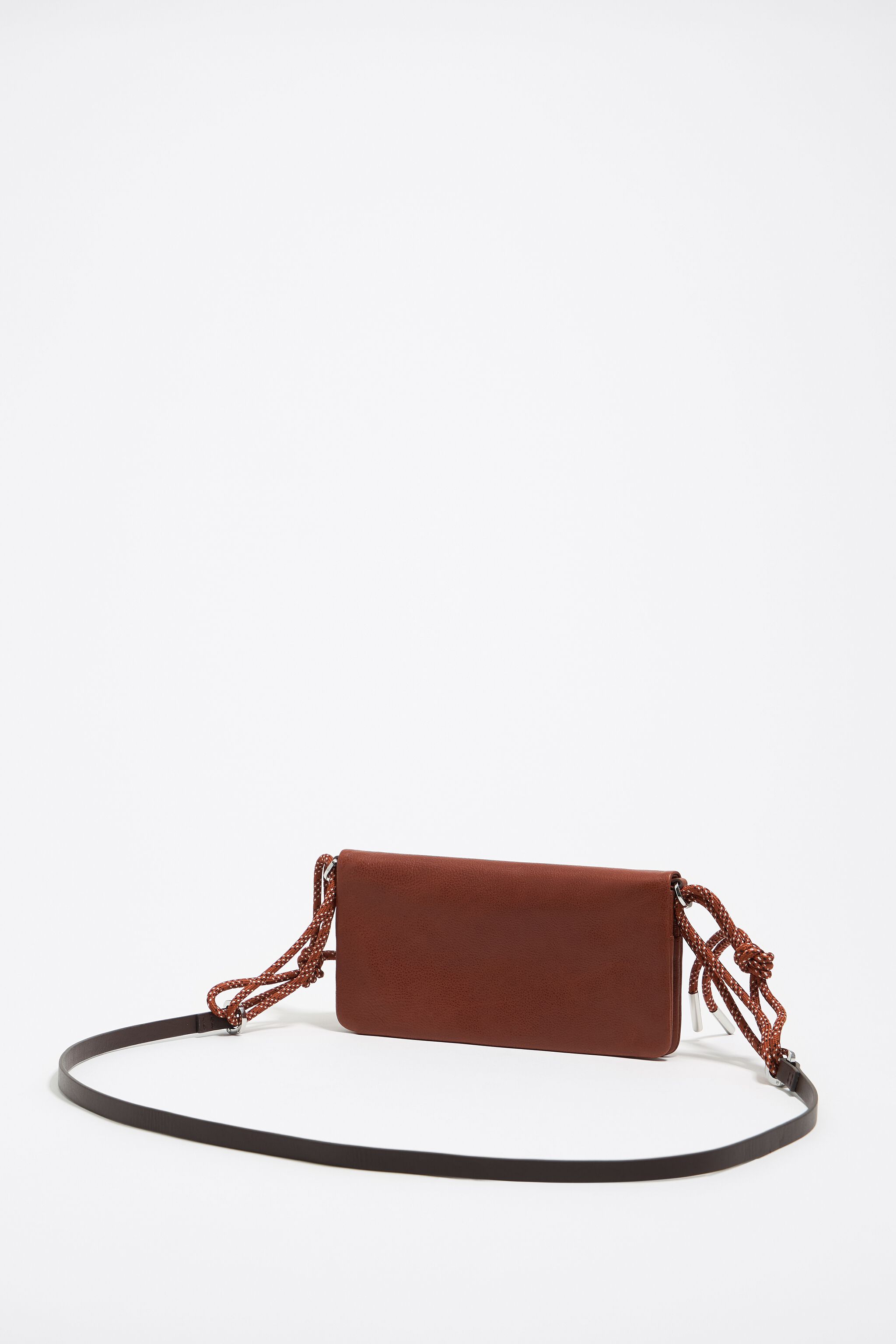 Chestnut leather mini bag