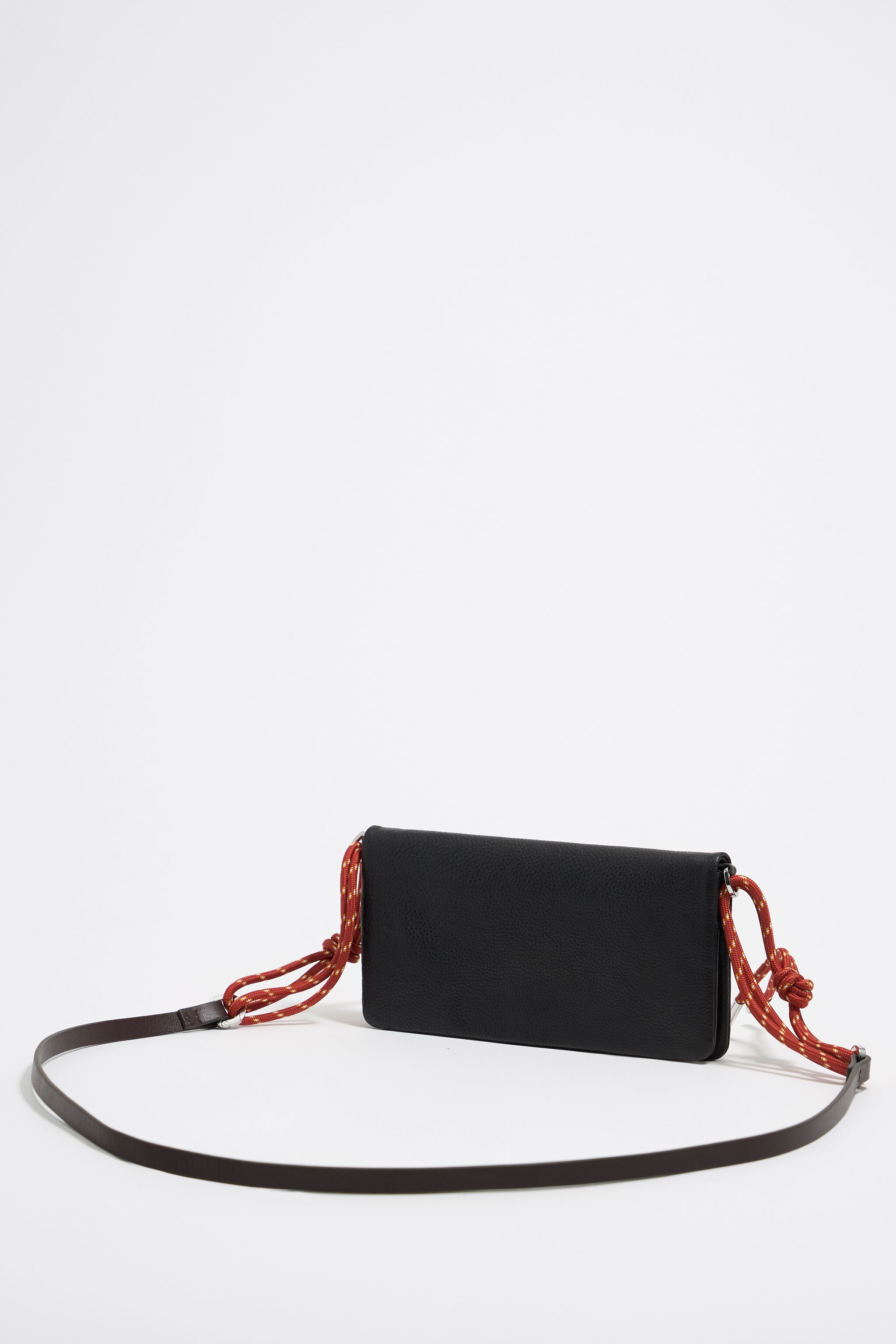Black leather mini bag