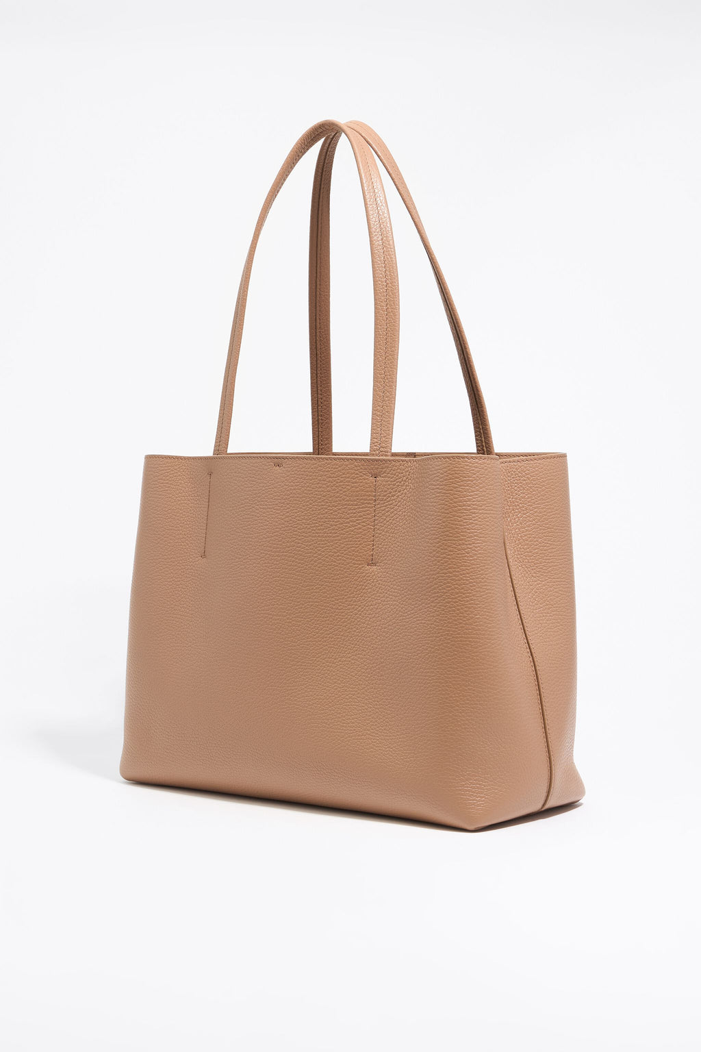 Large light brown leather Chihuahua shopper bag