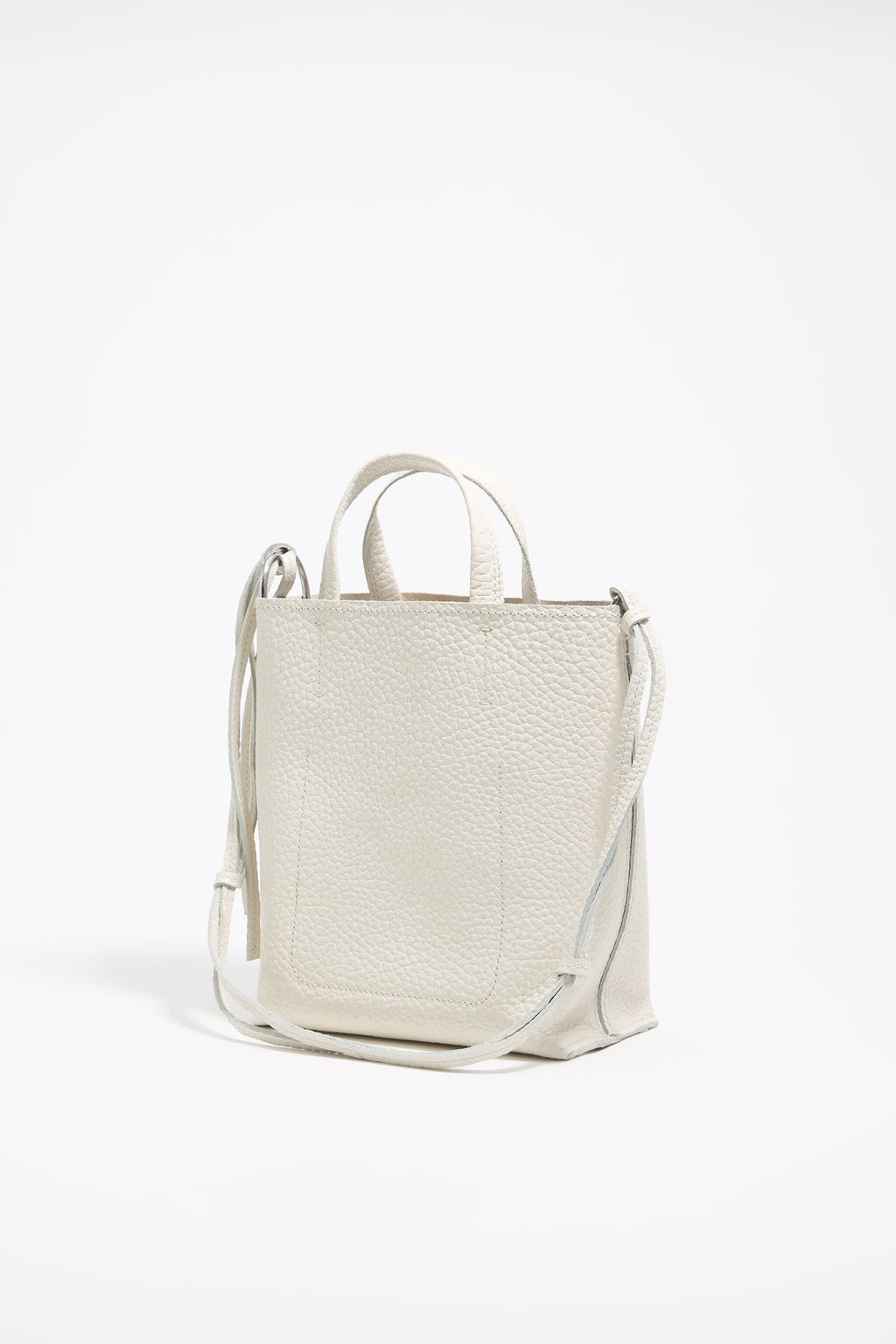 Medium off-white leather bag