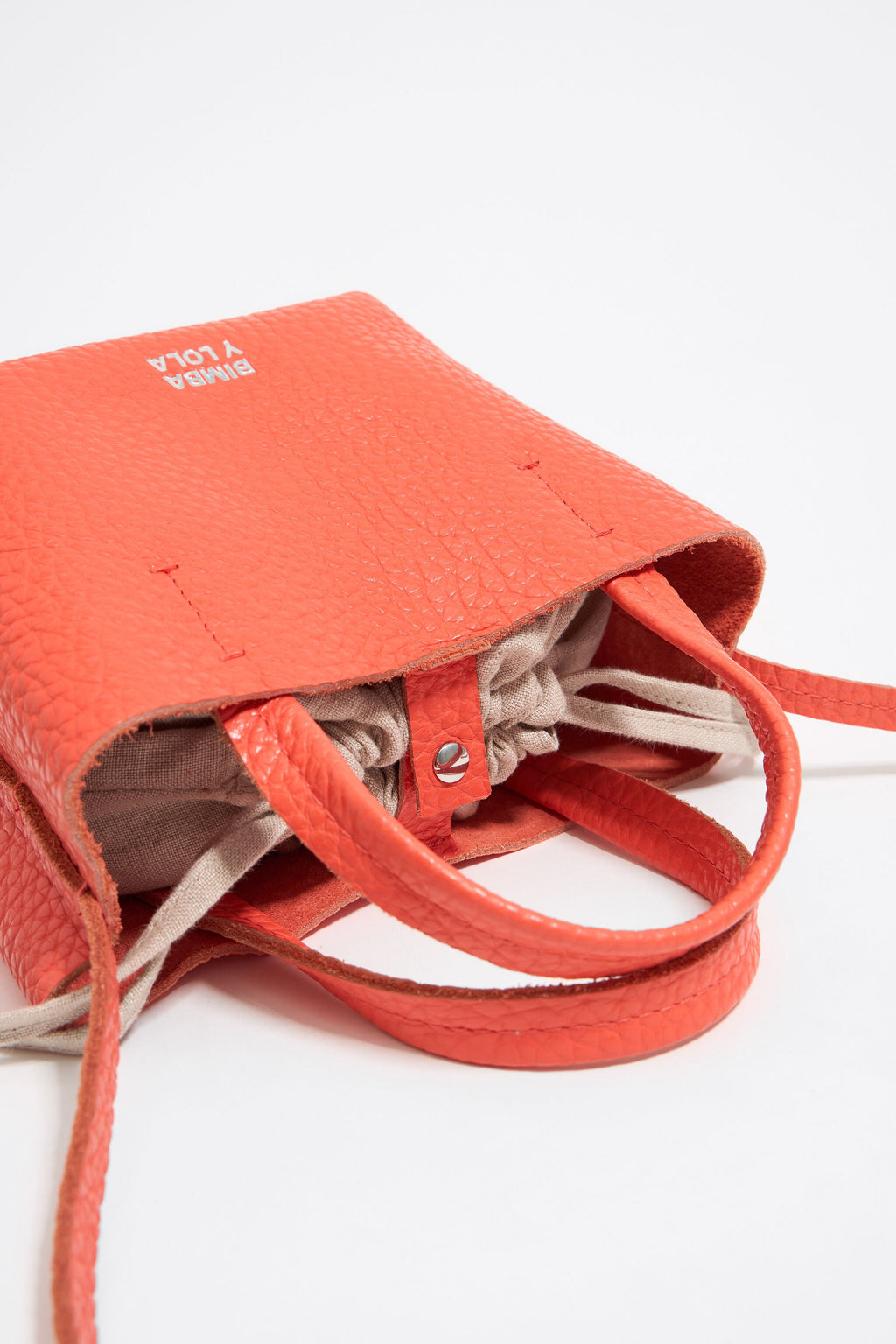 Mini coral leather Chihuahua bag