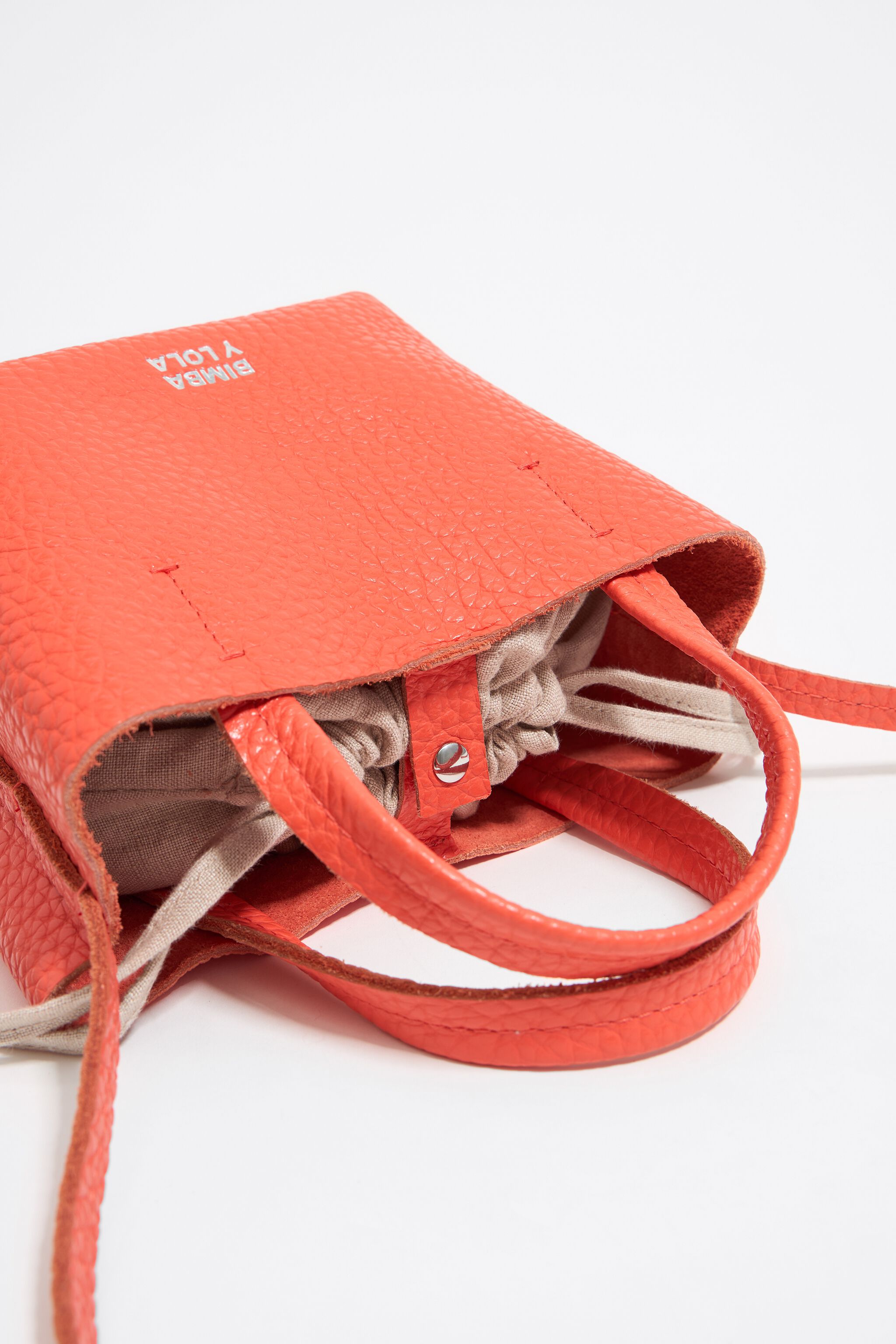 Mini coral leather Chihuahua bag