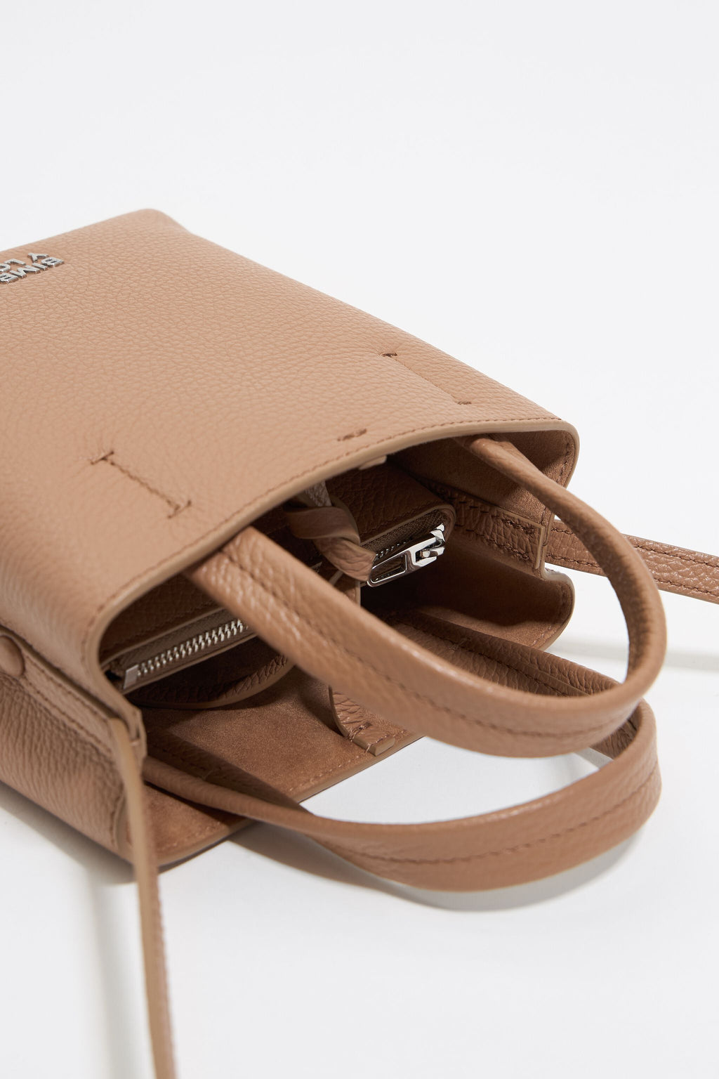 Mini light brown leather Chihuahua bag