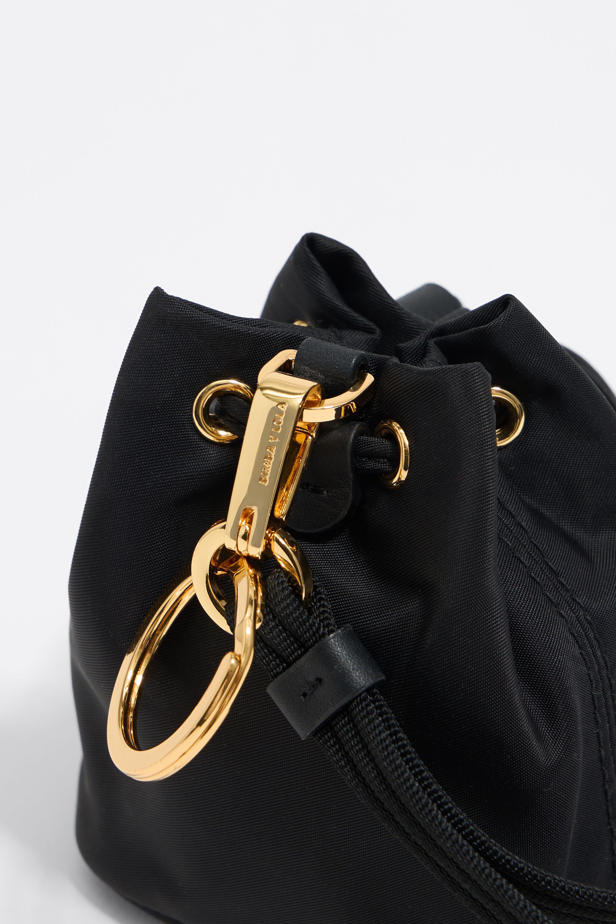 Black nylon make-up case