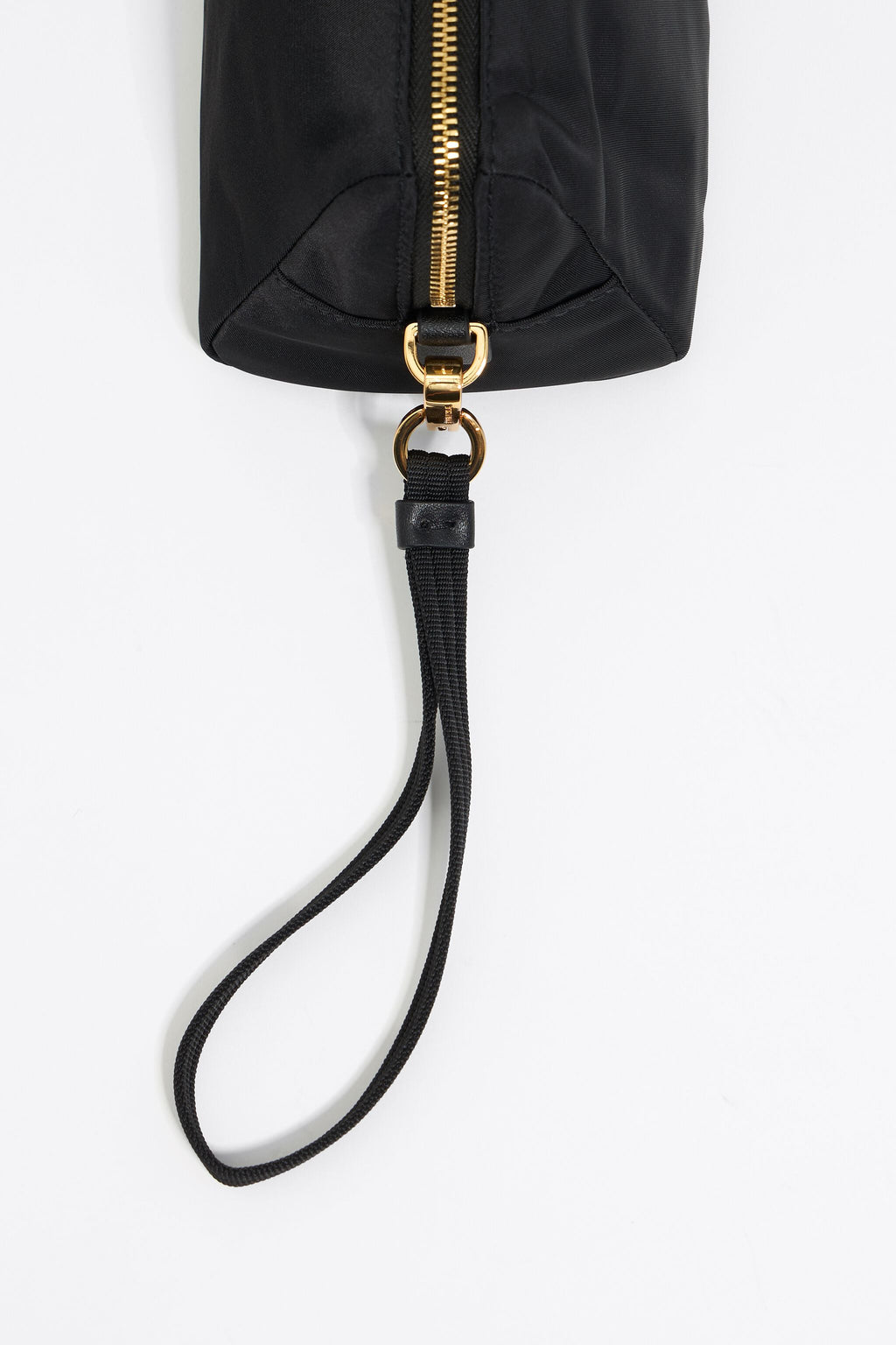 Medium black nylon make-up case