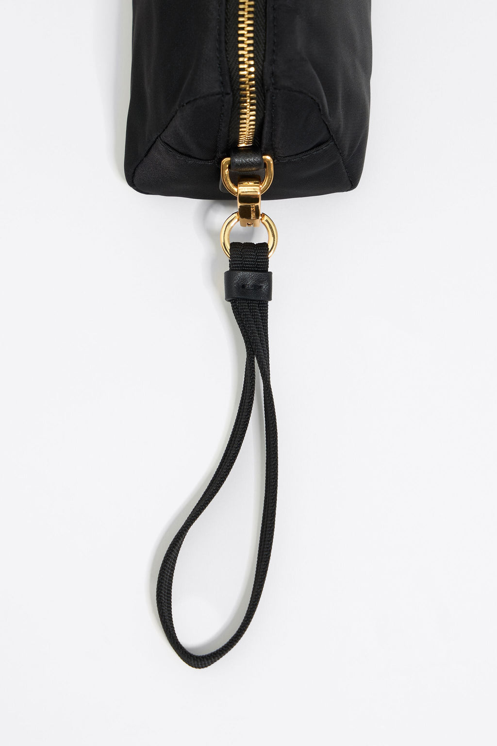 Small black nylon make-up case