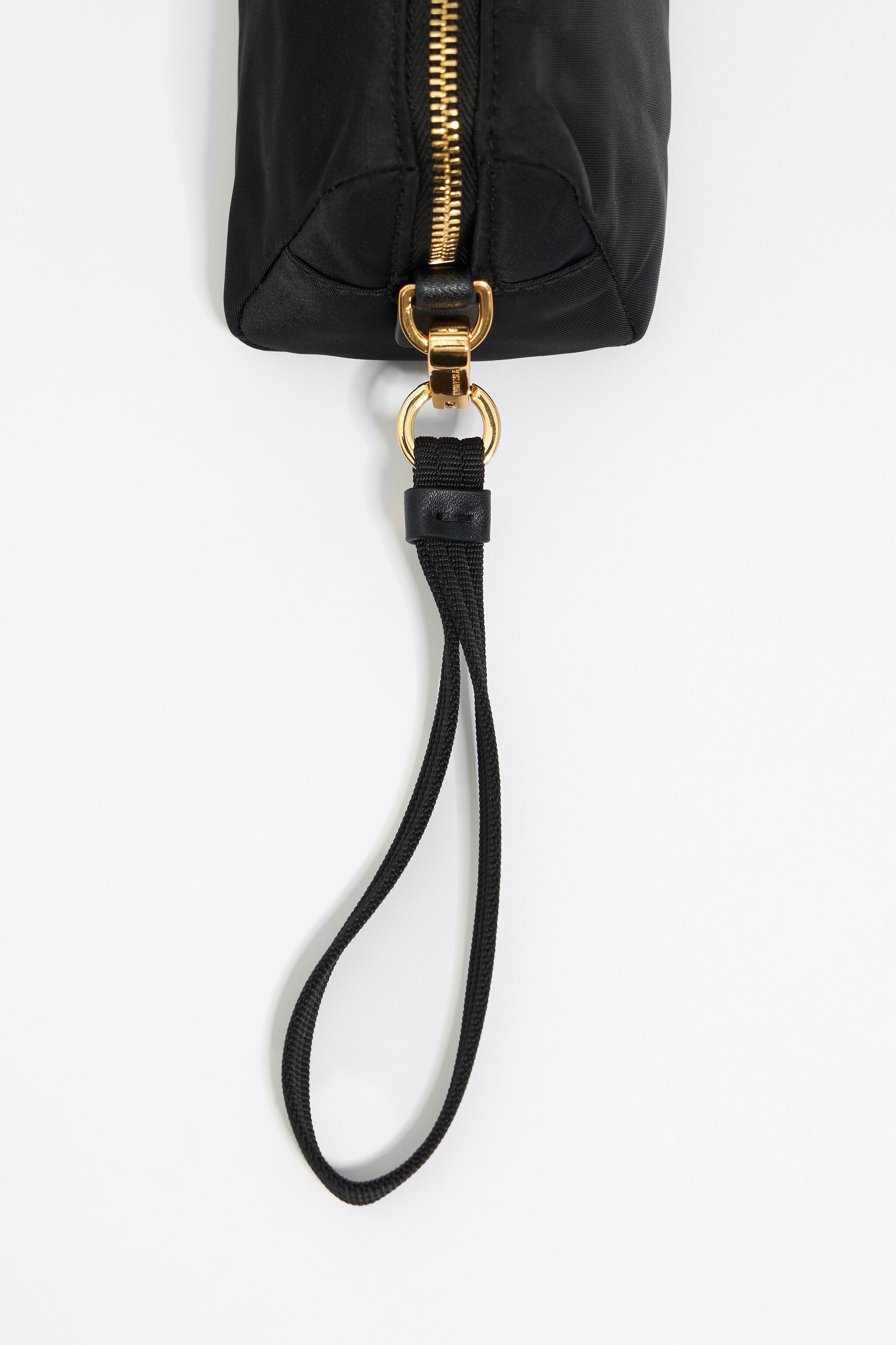 Small black nylon make-up case