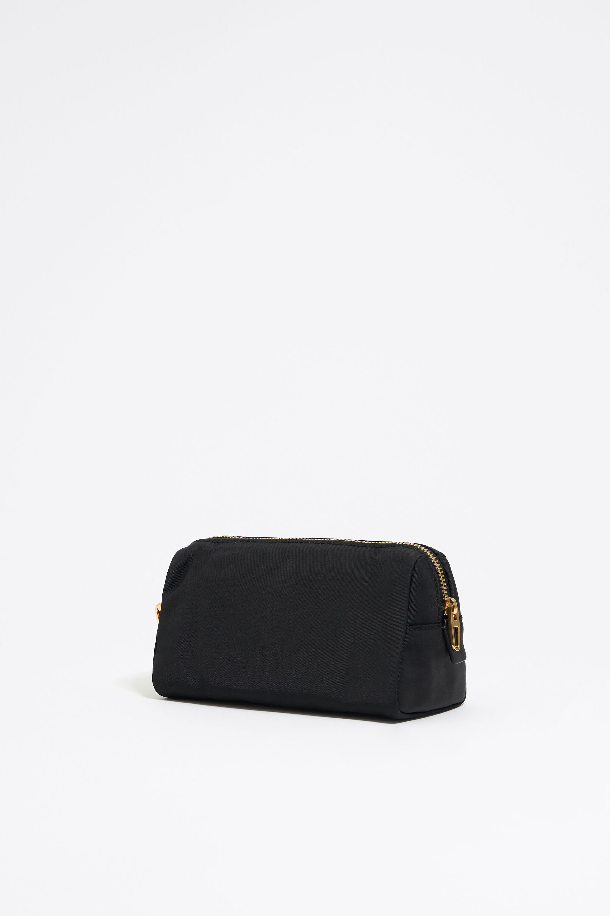 Small black nylon make-up case