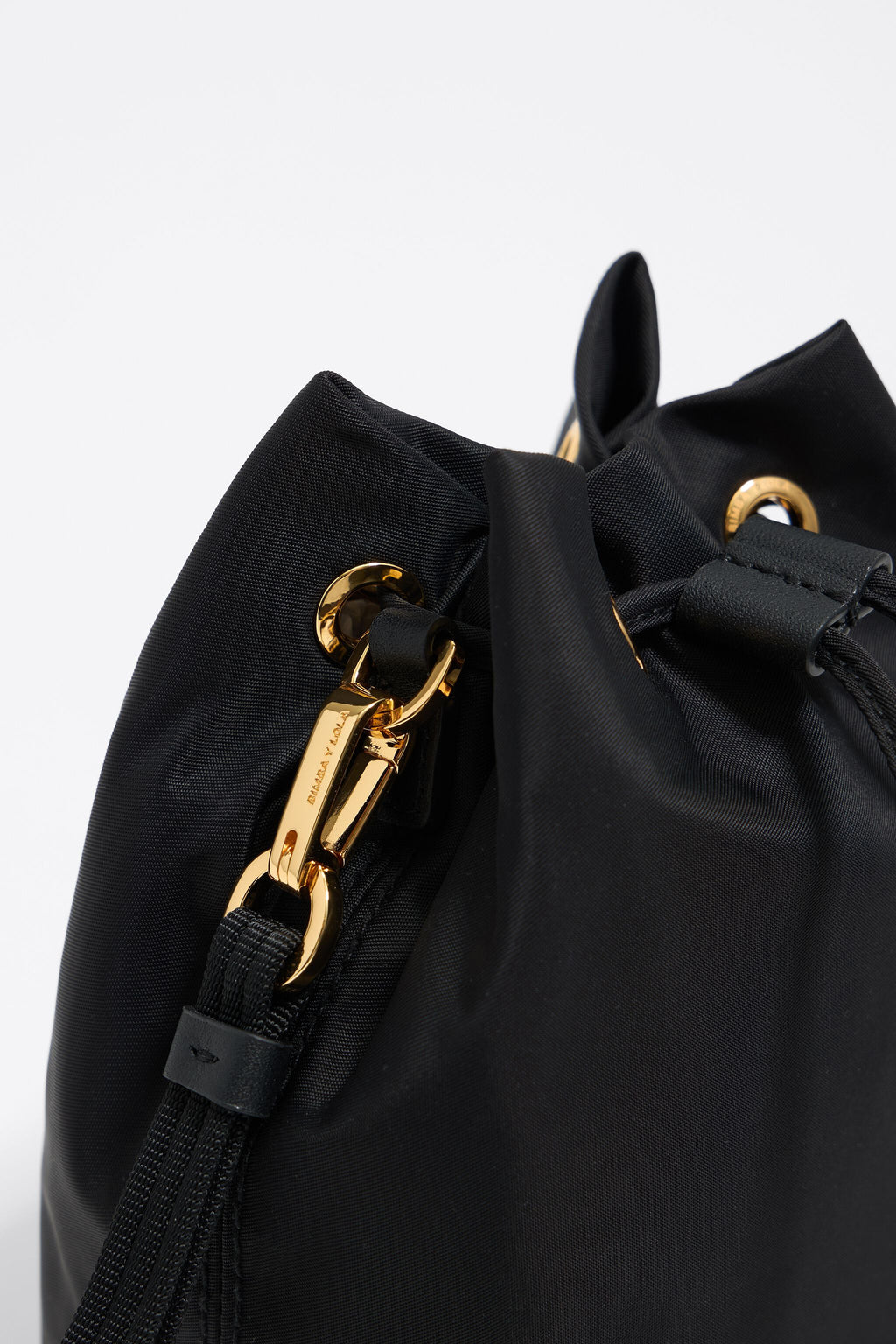 Black nylon make-up case