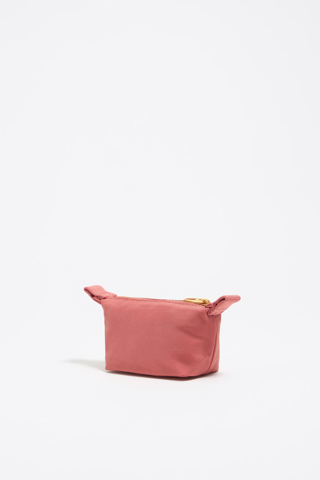 Mini pink nylon trapezium coin purse
