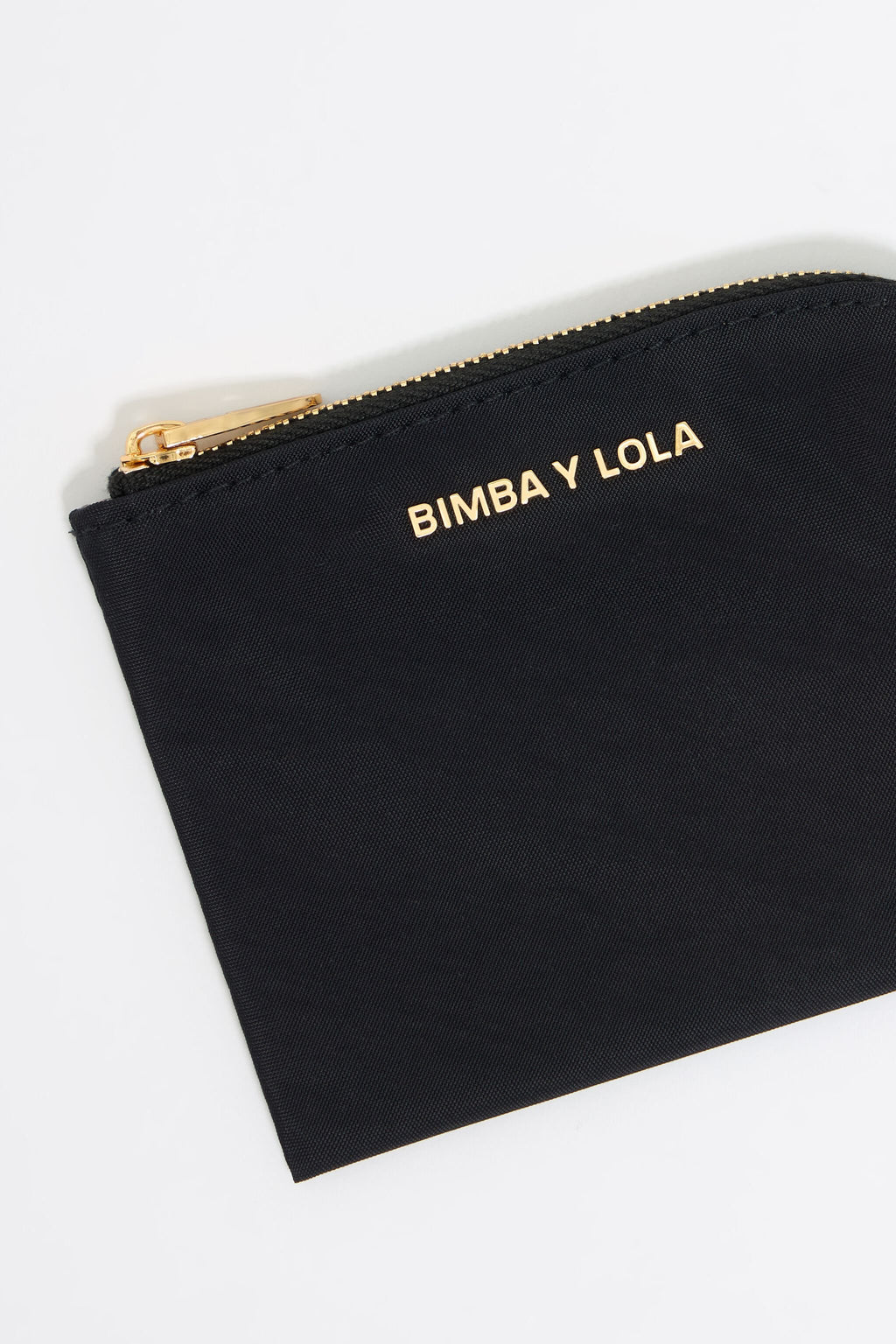 Black nylon coin purse